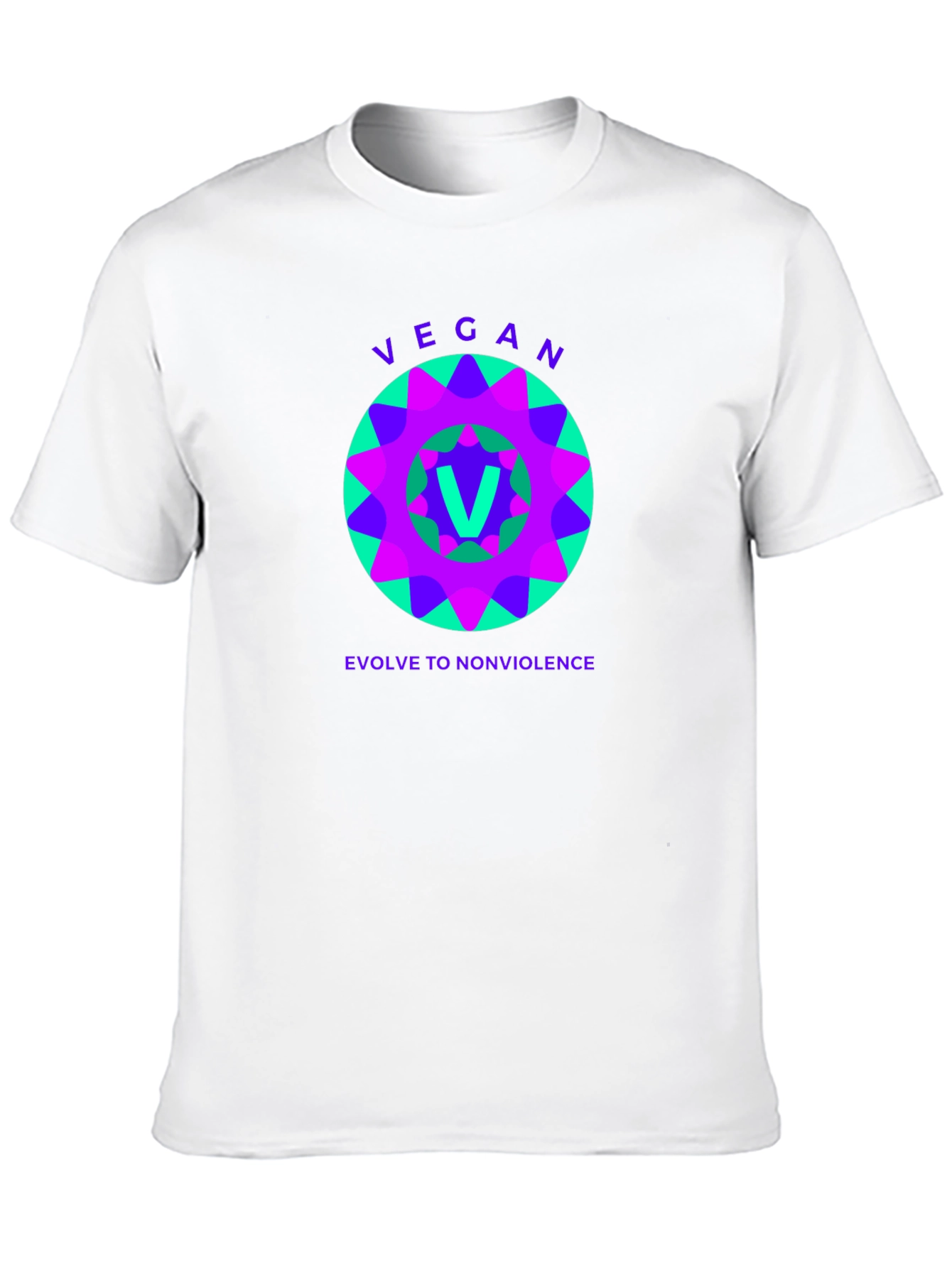 Vegan Evolve to Nonviolence Graphic Tee