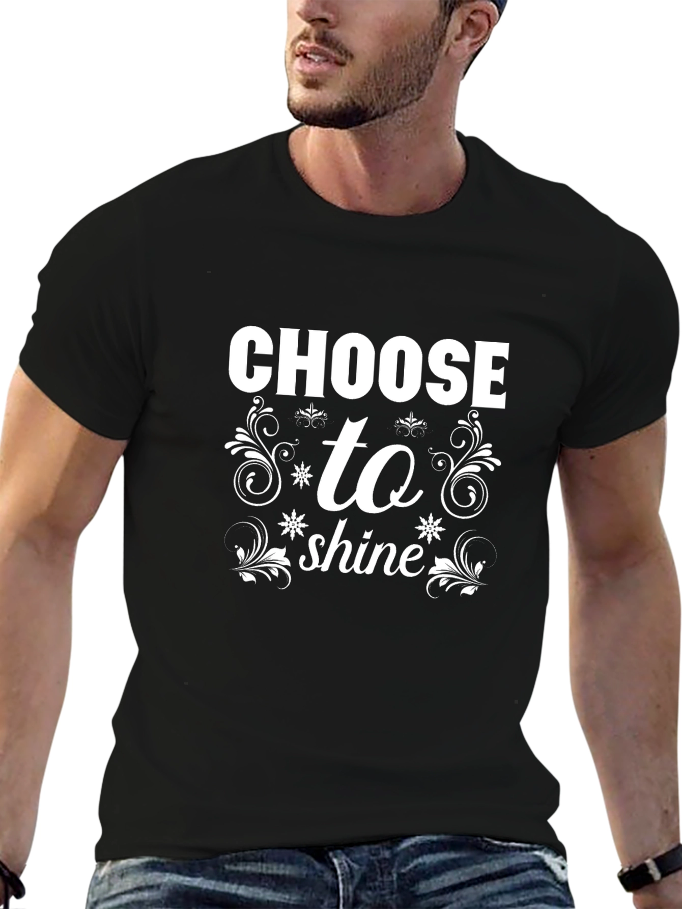 Choose to Shine Graphic Tee - Black