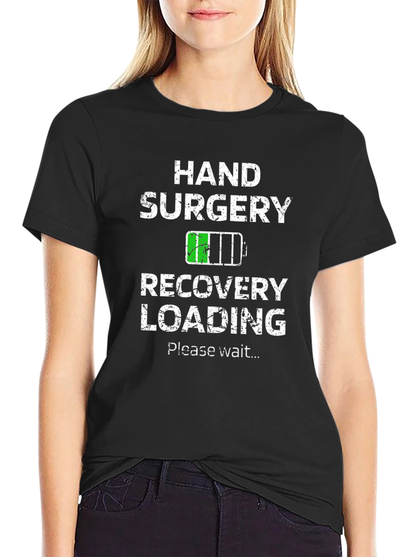 Hand Surgery Recovery Loading Funny T-Shirt