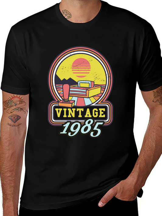 Vintage 1985 Graphic Tee - Retro Gaming T-Shirt