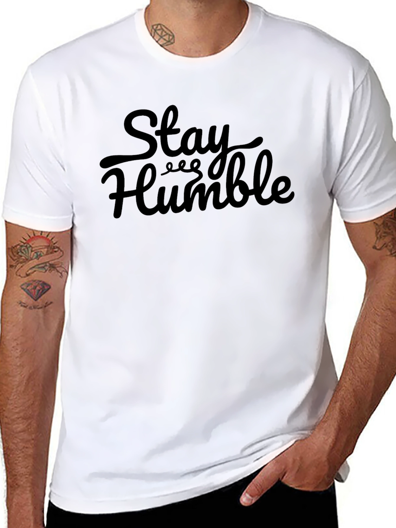 Stay Humble Black T-Shirt Graphic Tee