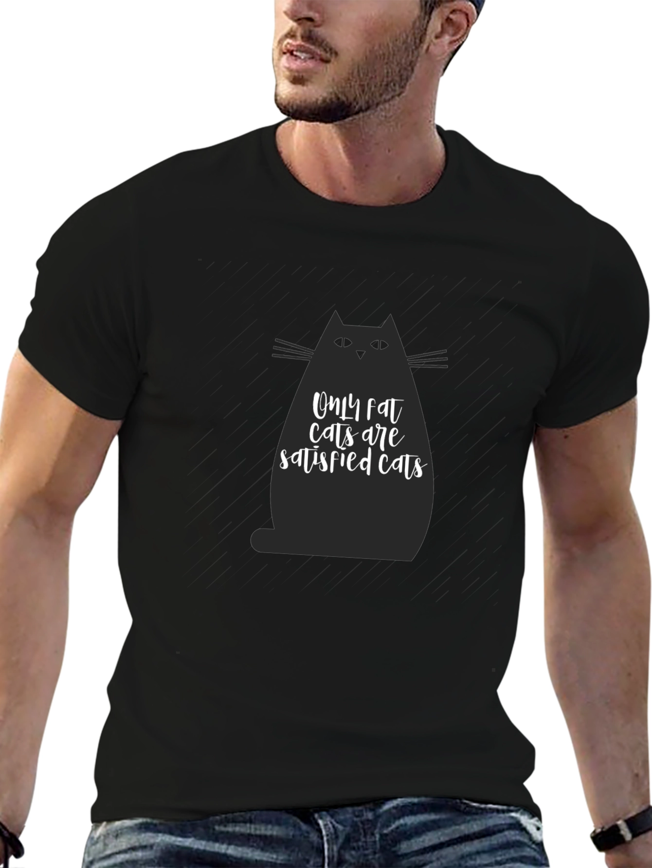 Fat Cats T-Shirt - Satisfied Cats Tee
