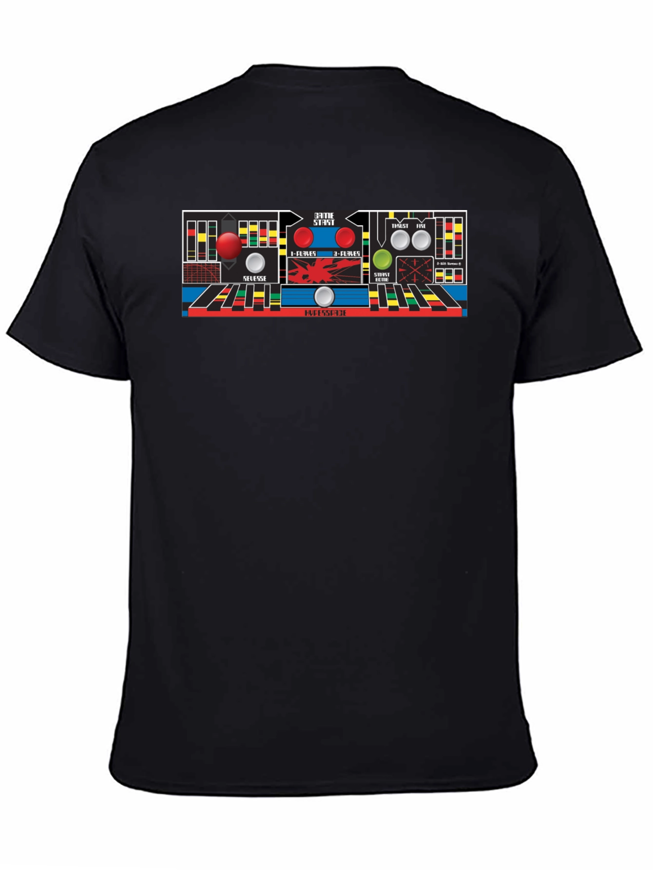 Retro Arcade Game Control Panel T-Shirt