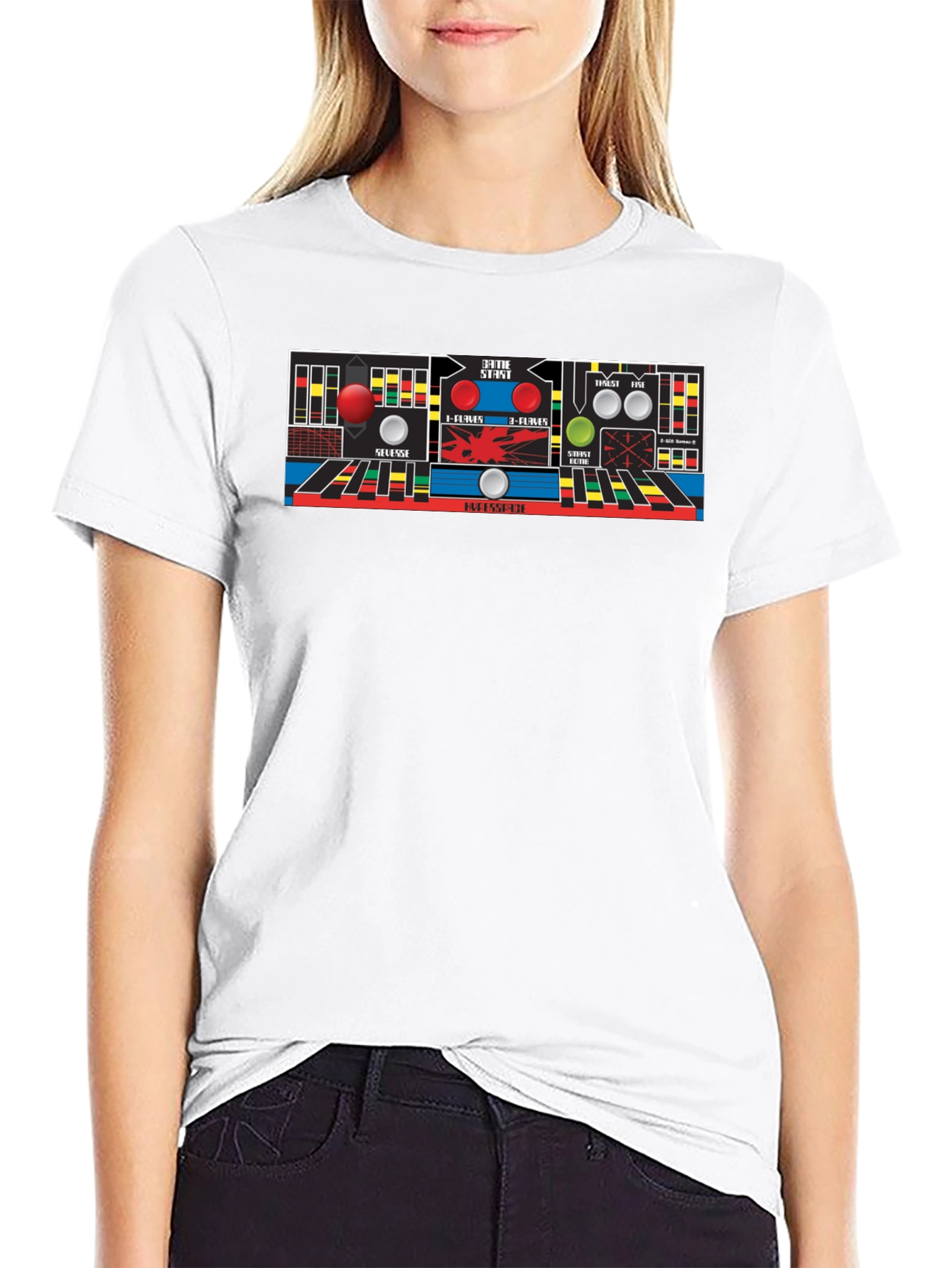 Retro Arcade Game Control Panel T-Shirt