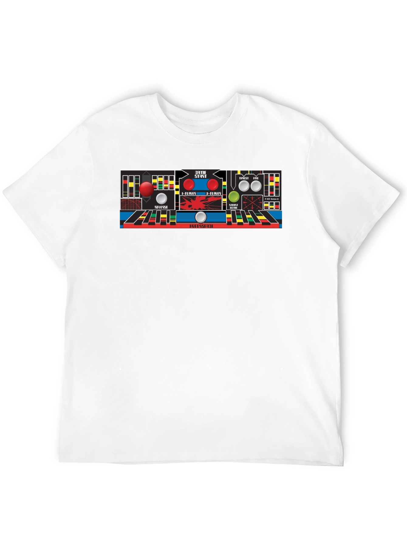 Retro Arcade Game Control Panel T-Shirt
