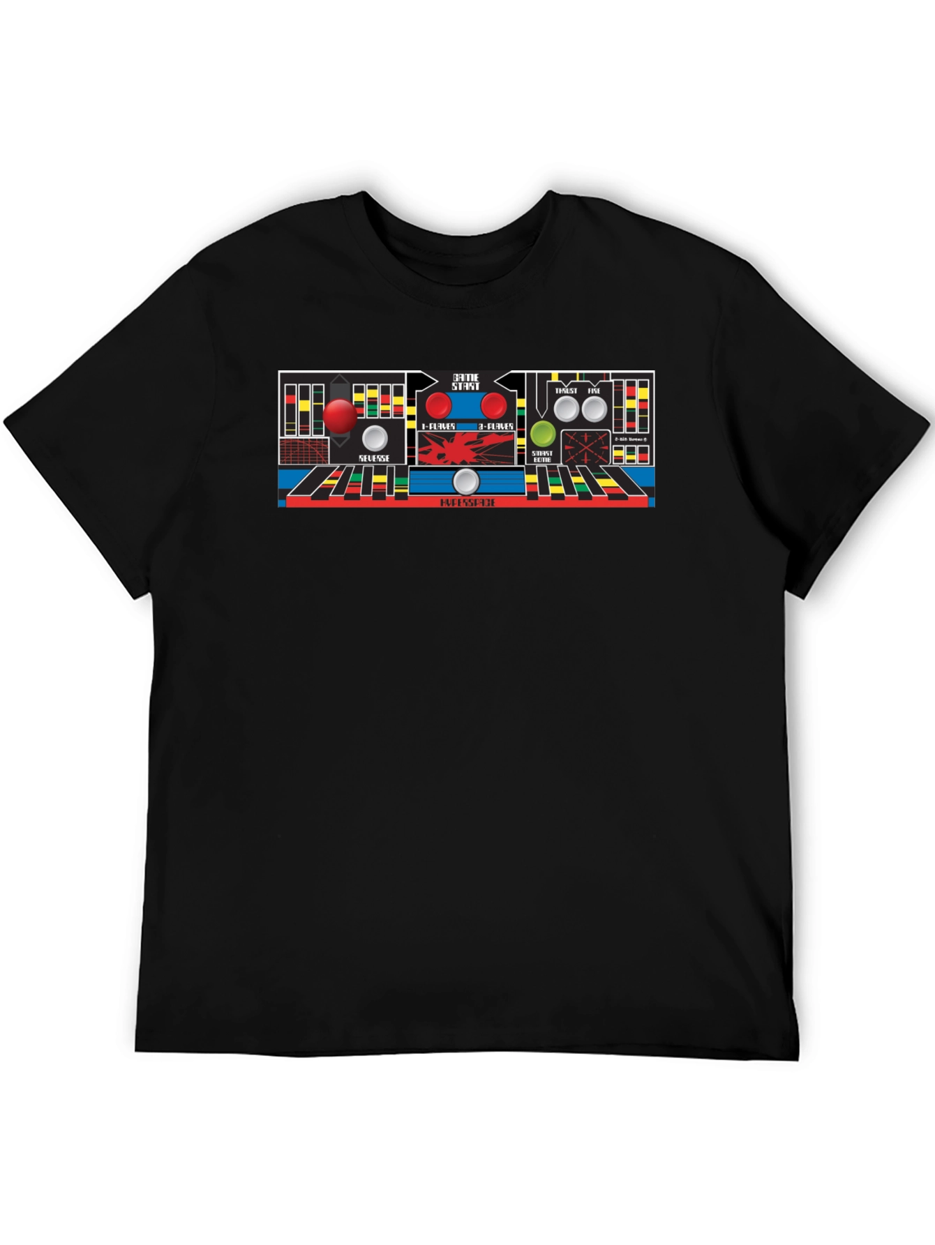 Retro Arcade Game Control Panel T-Shirt