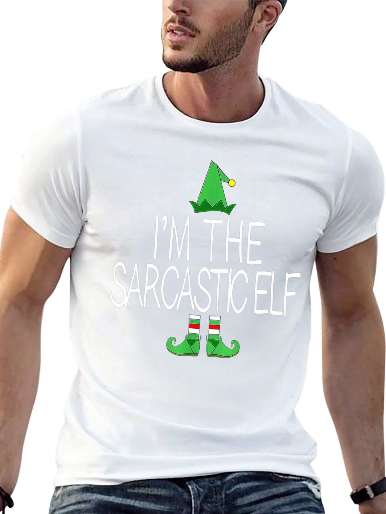 Sarcastic Elf T-Shirt - Funny Holiday Tee
