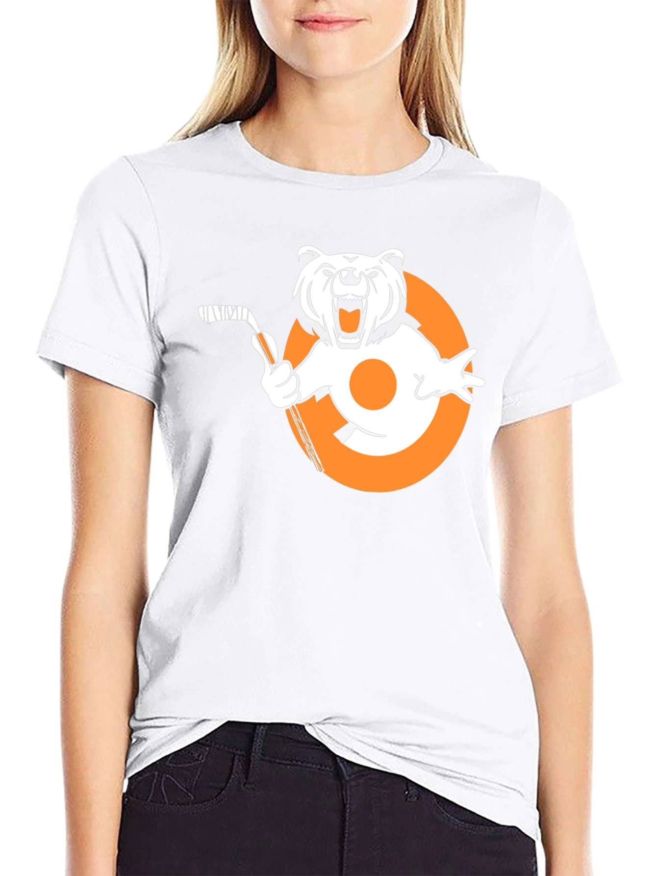 Bear Hockey Graphic T-Shirt - Fan Apparel
