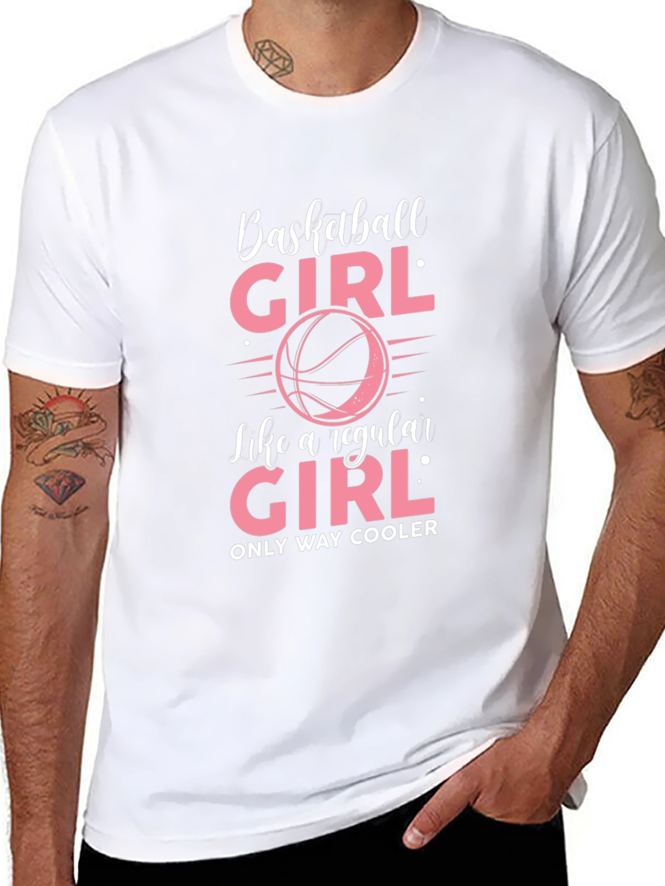Basketball Girl T-Shirt - Only Way Cooler