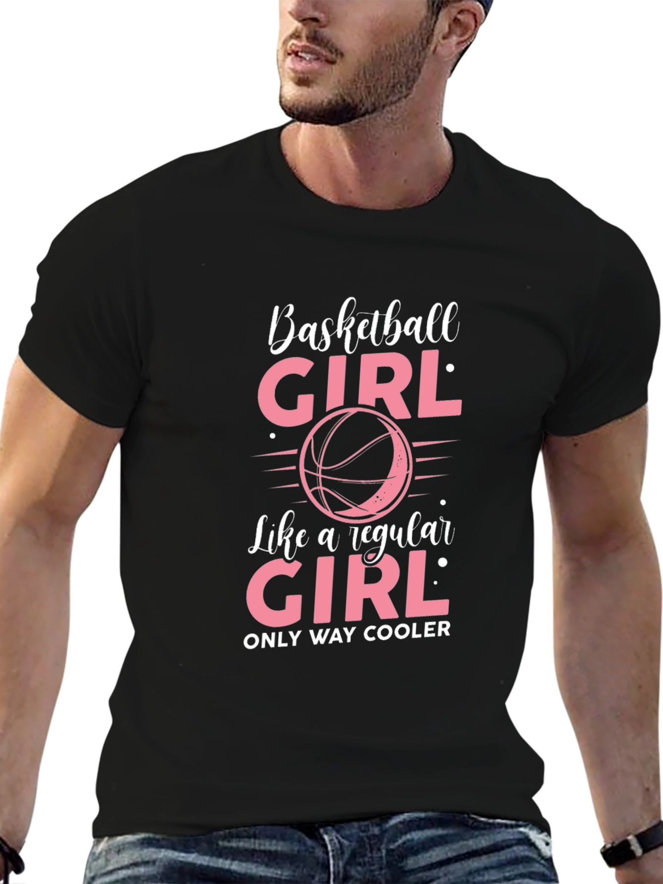 Basketball Girl T-Shirt - Only Way Cooler