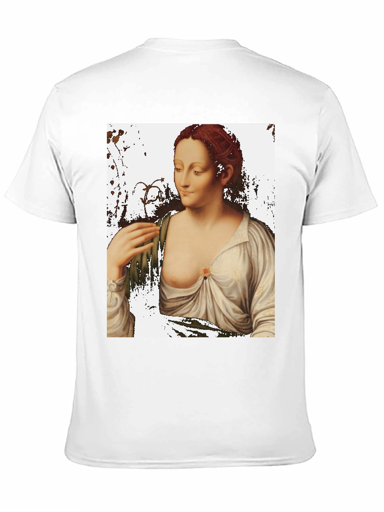 Classic Art Tee: Woman with Lily Portrait