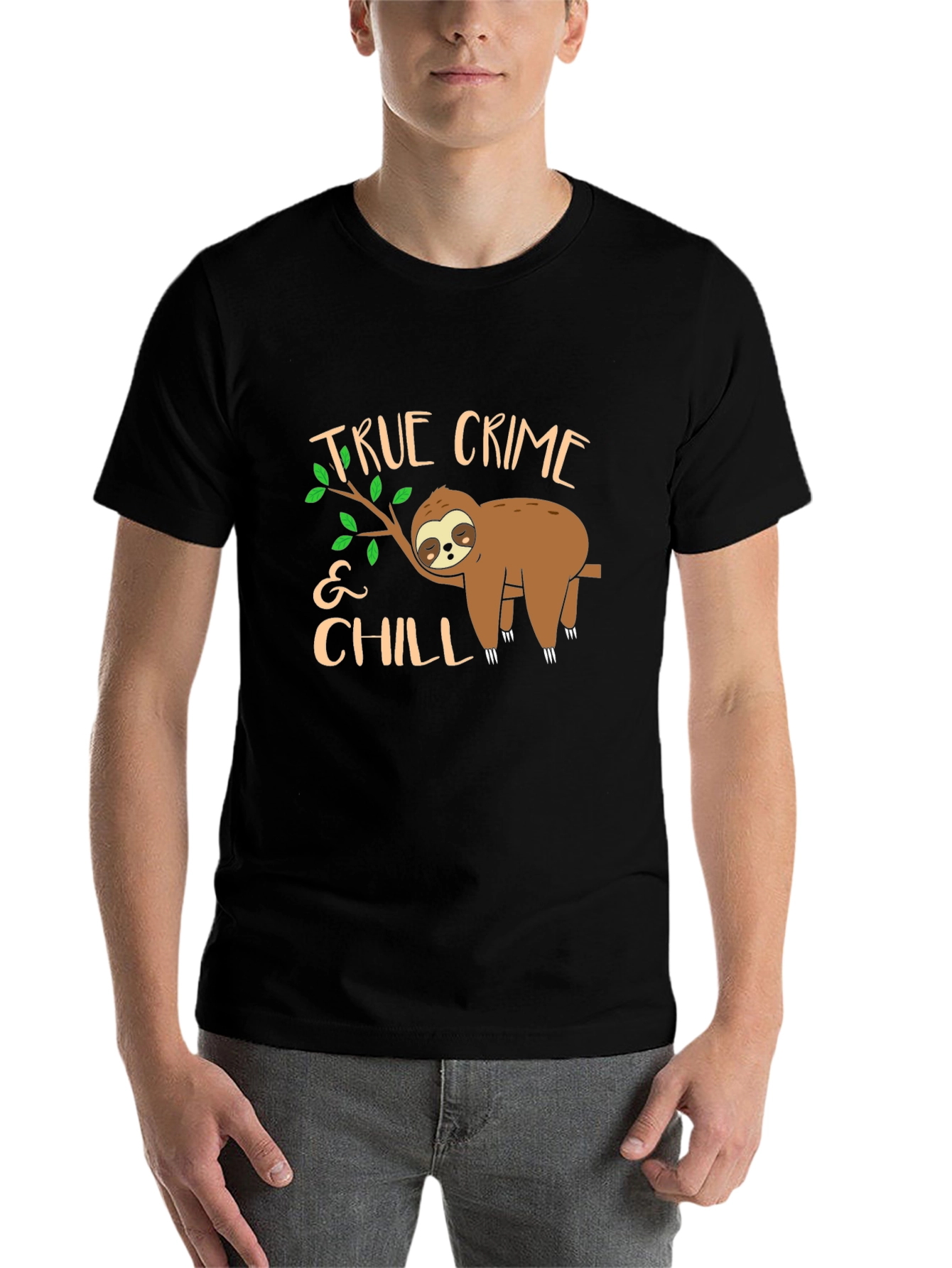True Crime & Chill Sloth Graphic Tee