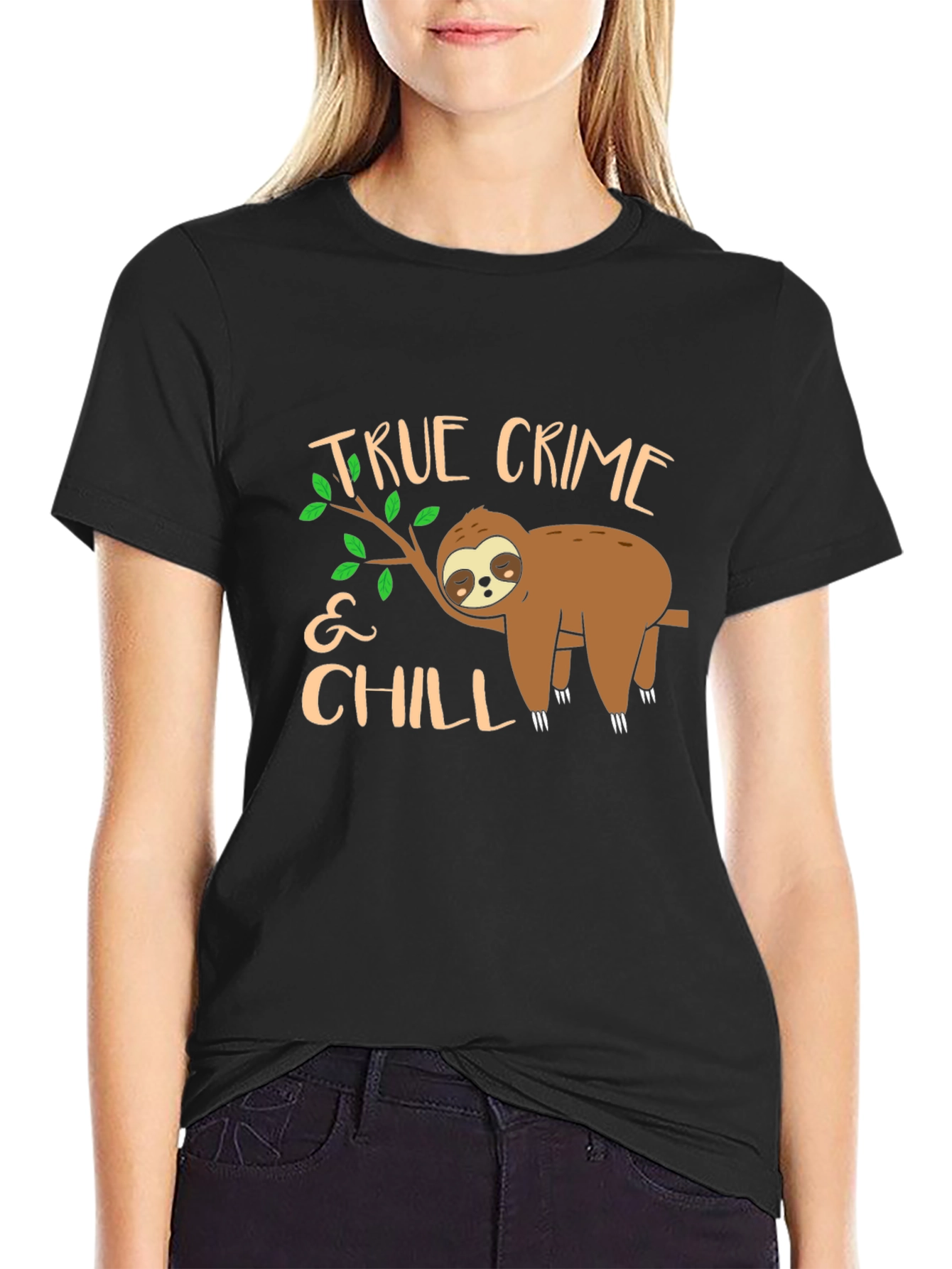 True Crime & Chill Sloth Graphic Tee
