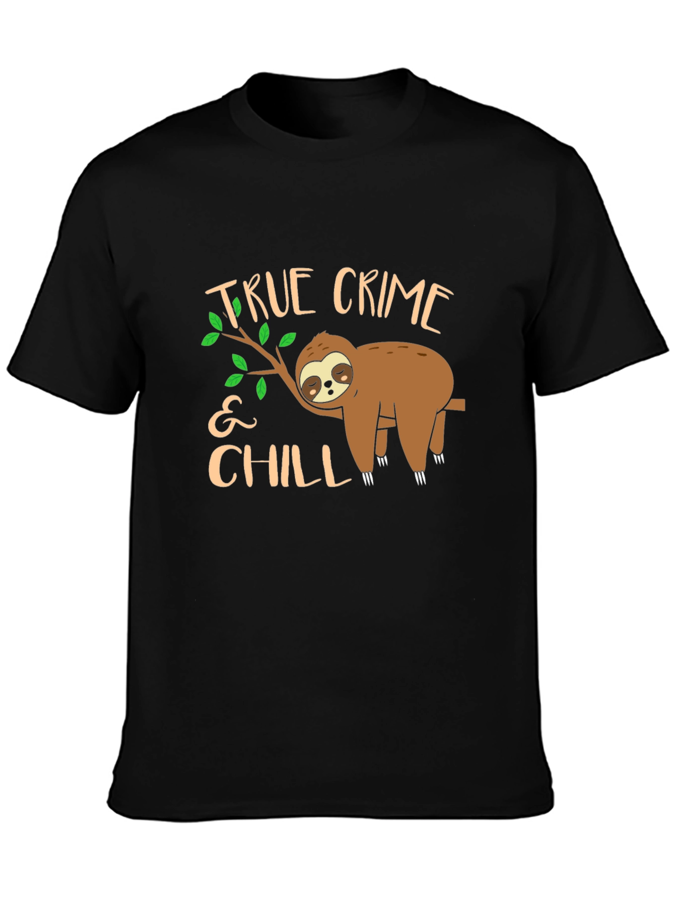 True Crime & Chill Sloth Graphic Tee
