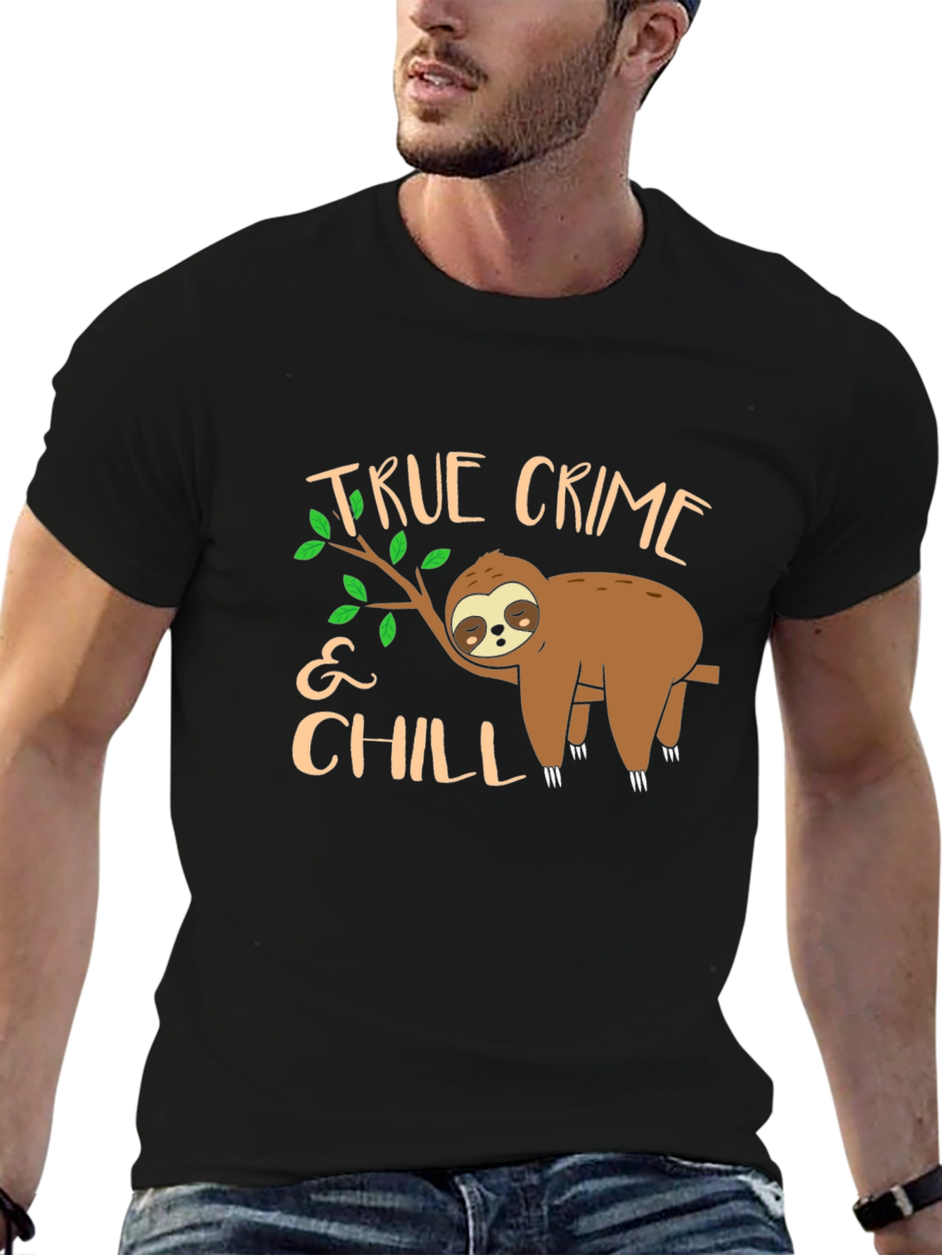 True Crime & Chill Sloth Graphic Tee