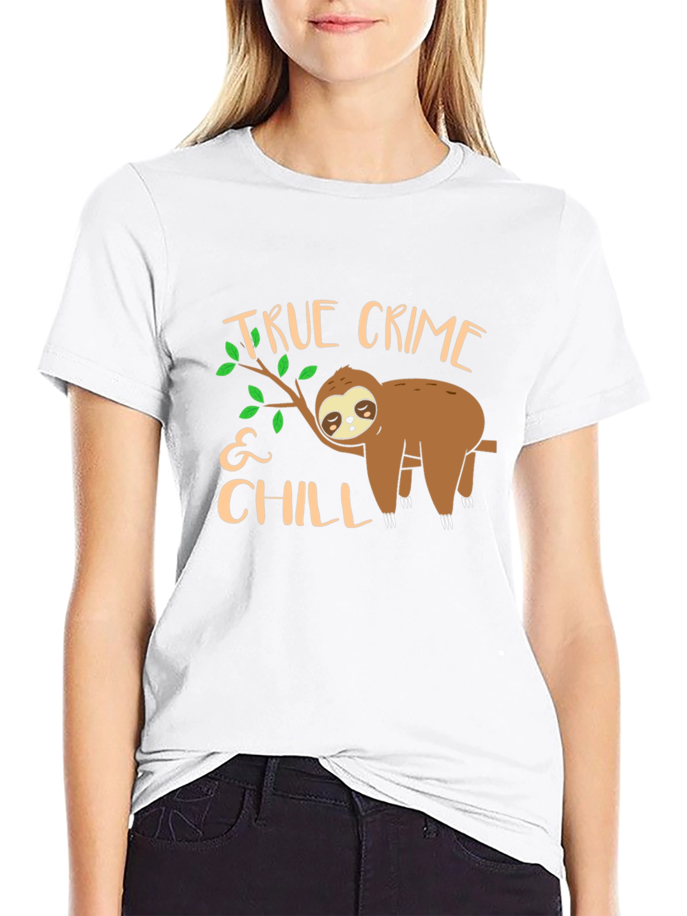 True Crime & Chill Sloth Graphic Tee