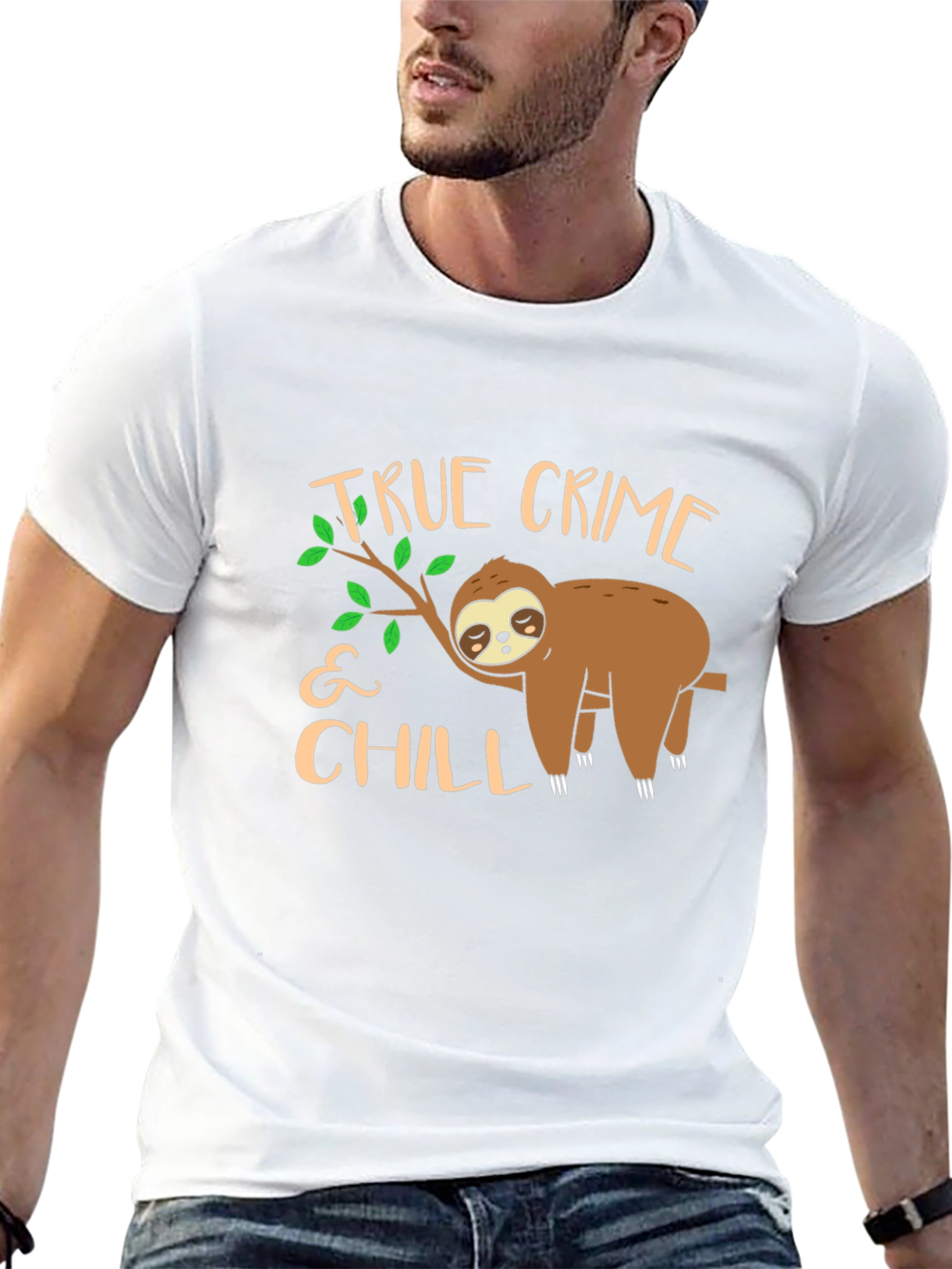 True Crime & Chill Sloth Graphic Tee