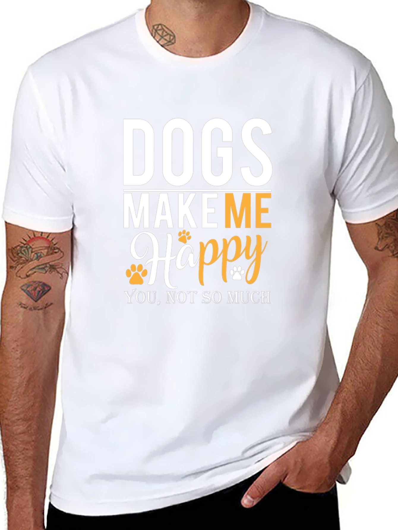 Dogs Make Me Happy T-Shirt