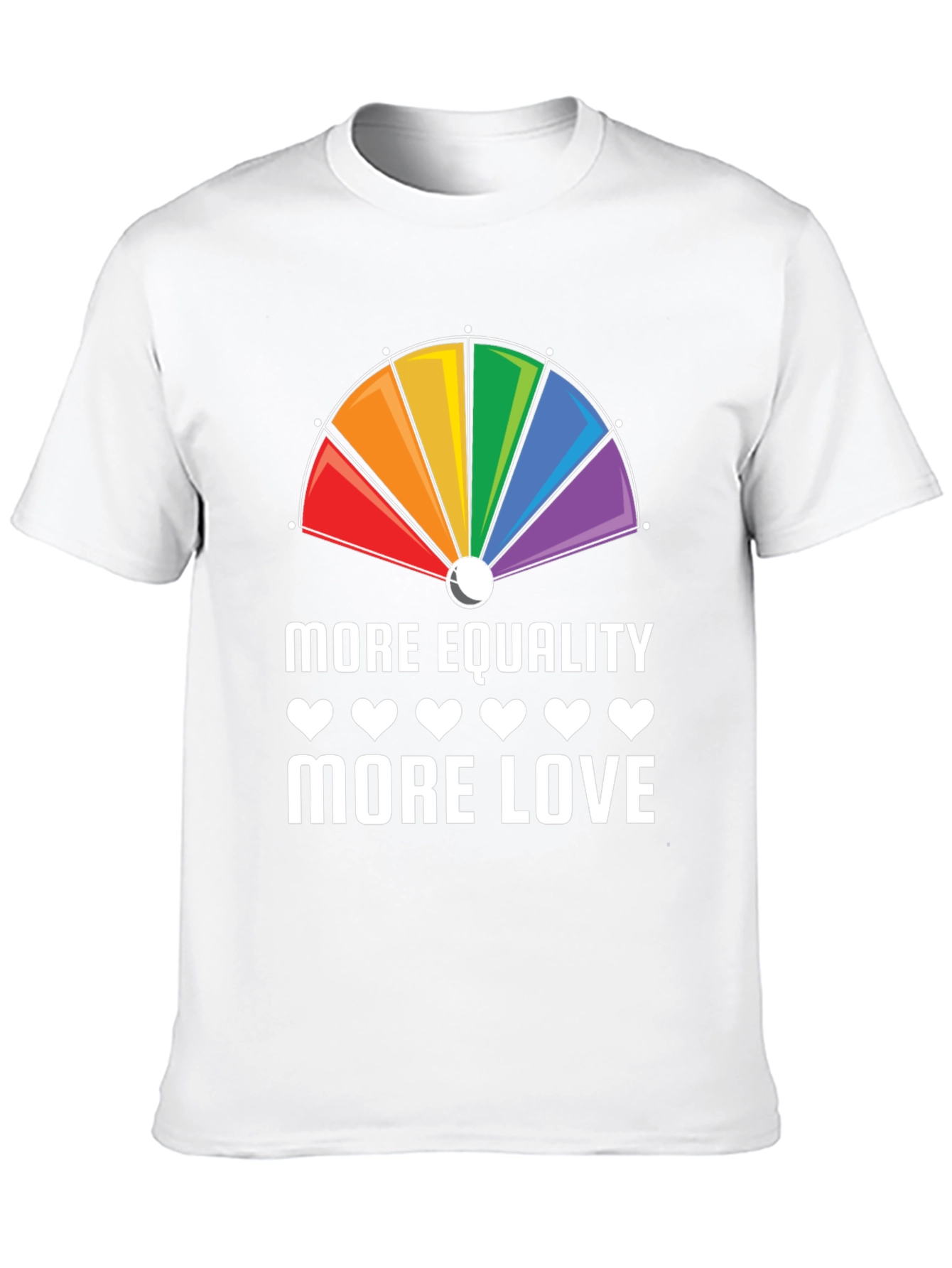More Equality More Love Rainbow Graphic T-Shirt