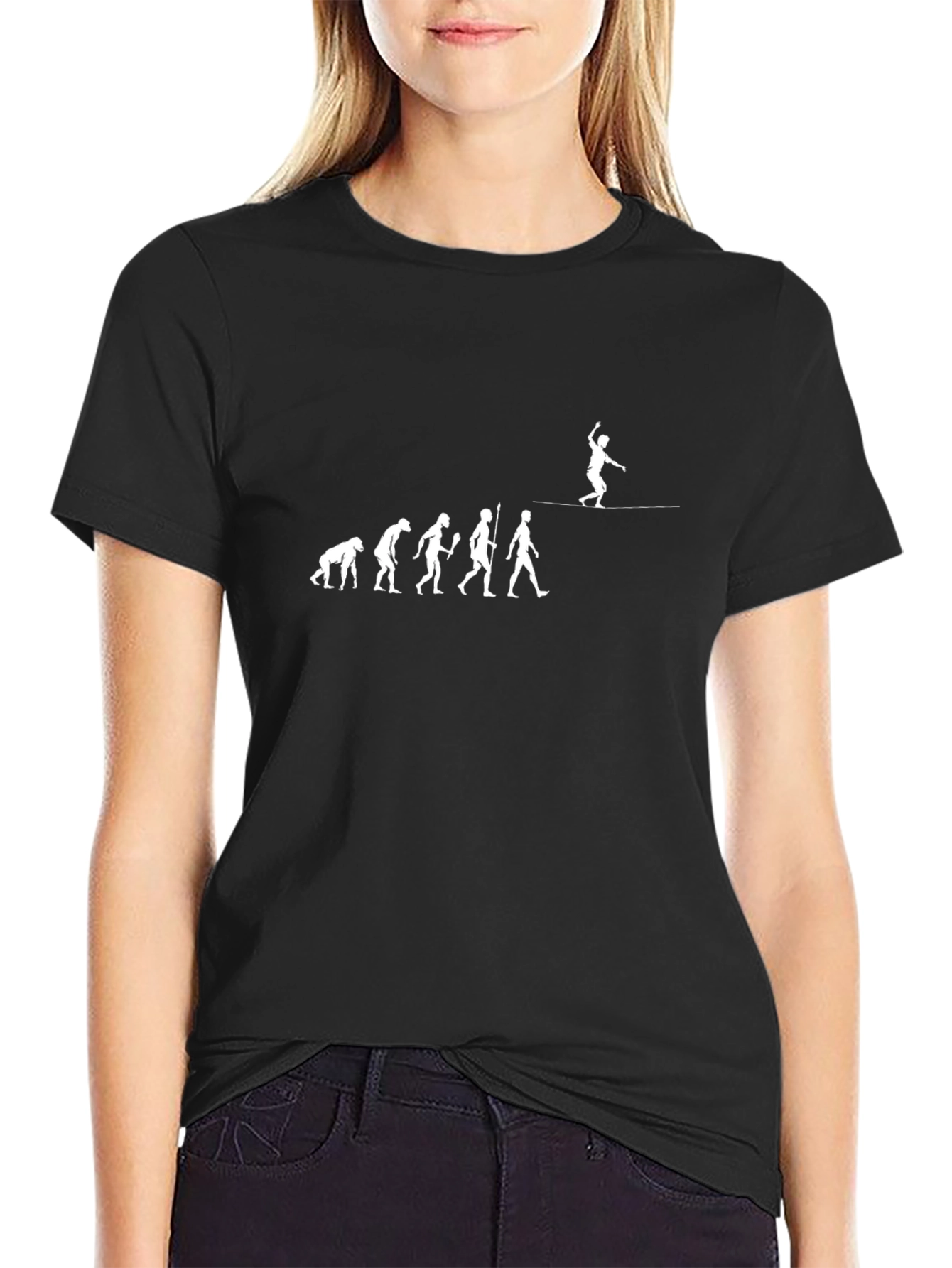 Evolution of Tightrope Walker Graphic Tee
