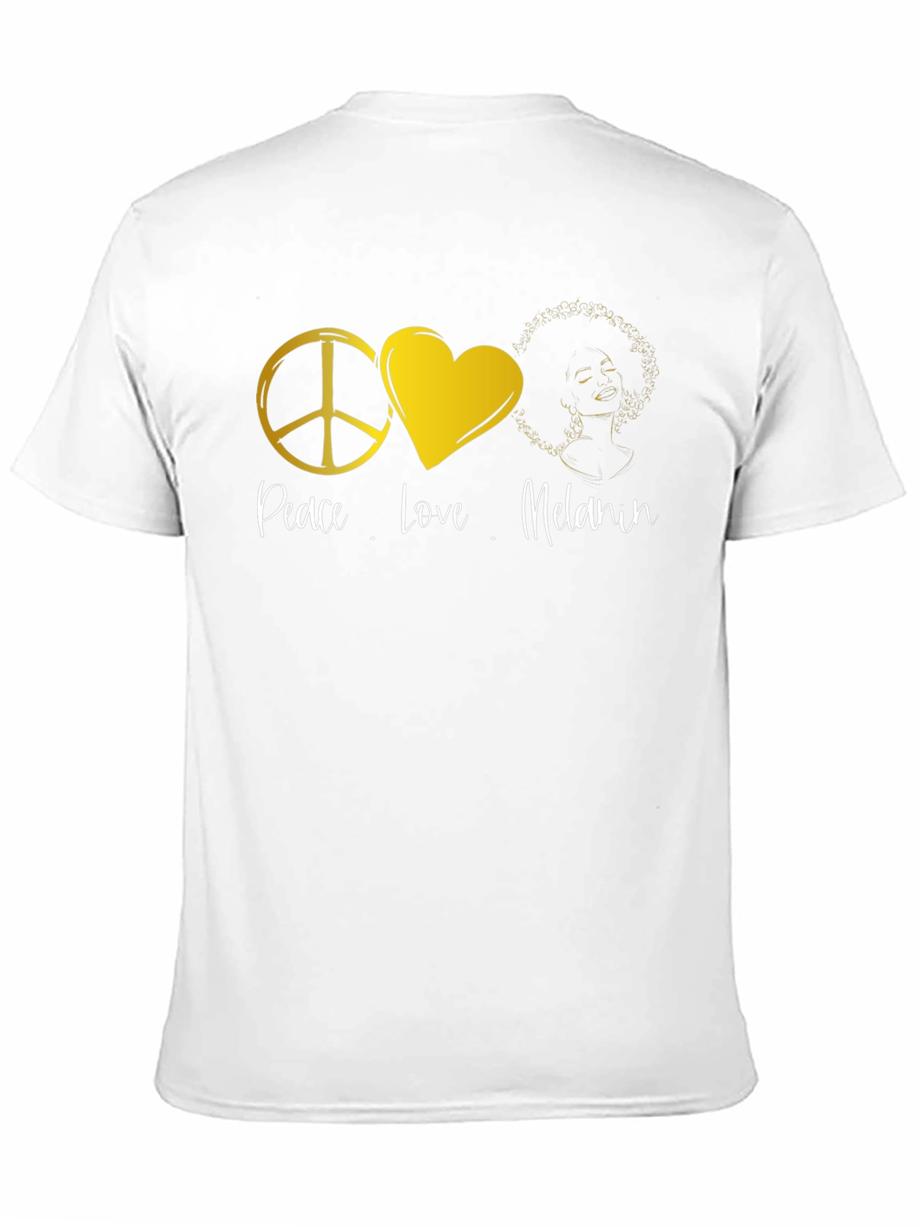 Peace Love Melanin Black Graphic T-Shirt