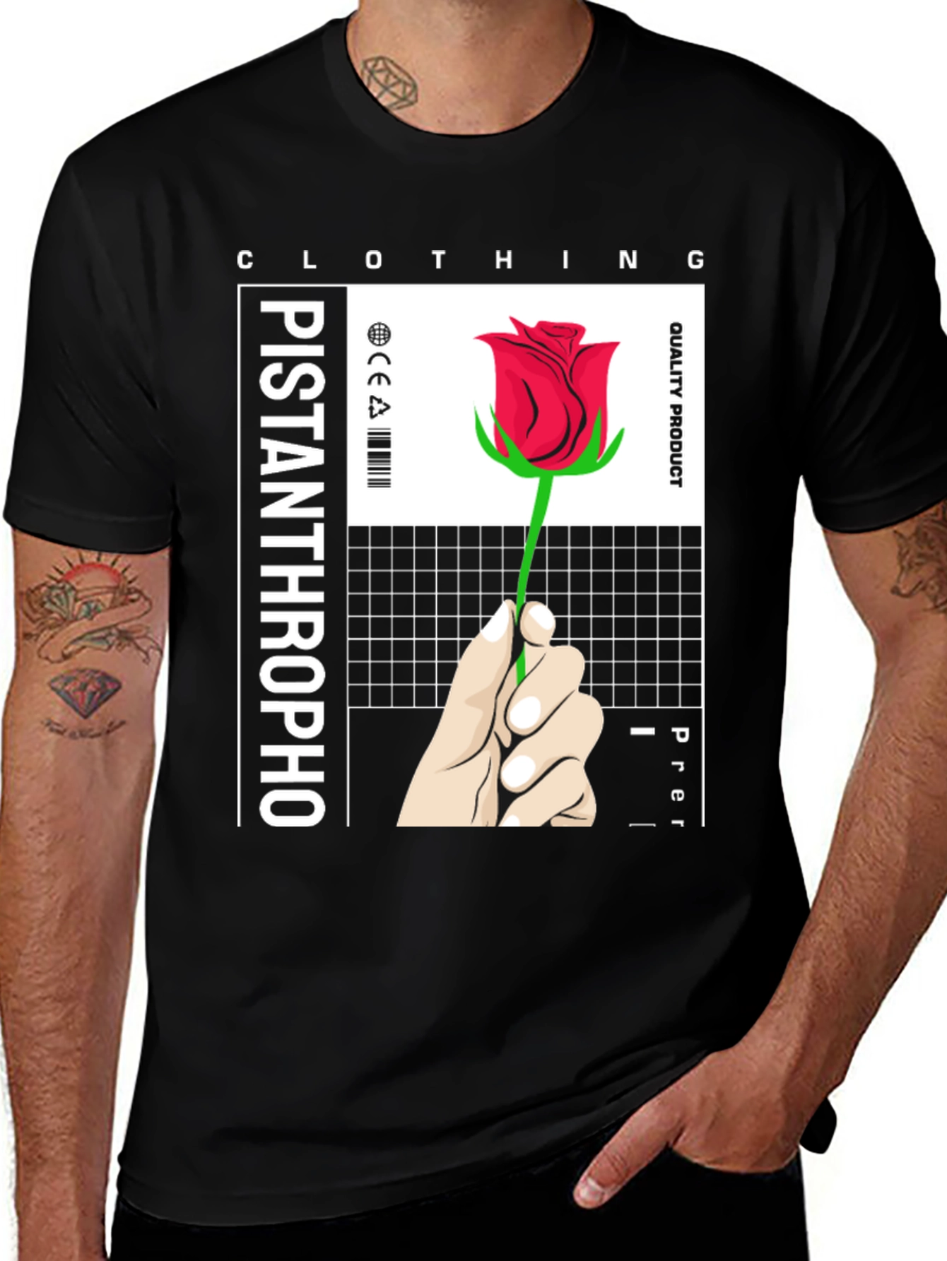 Pistanthrophobo Rose T-Shirt - Premium Quality