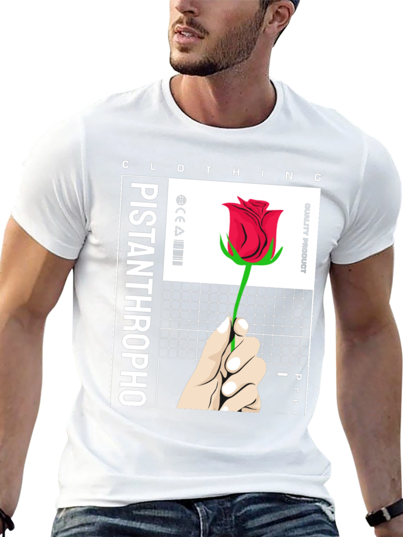 Pistanthrophobo Rose T-Shirt - Premium Quality