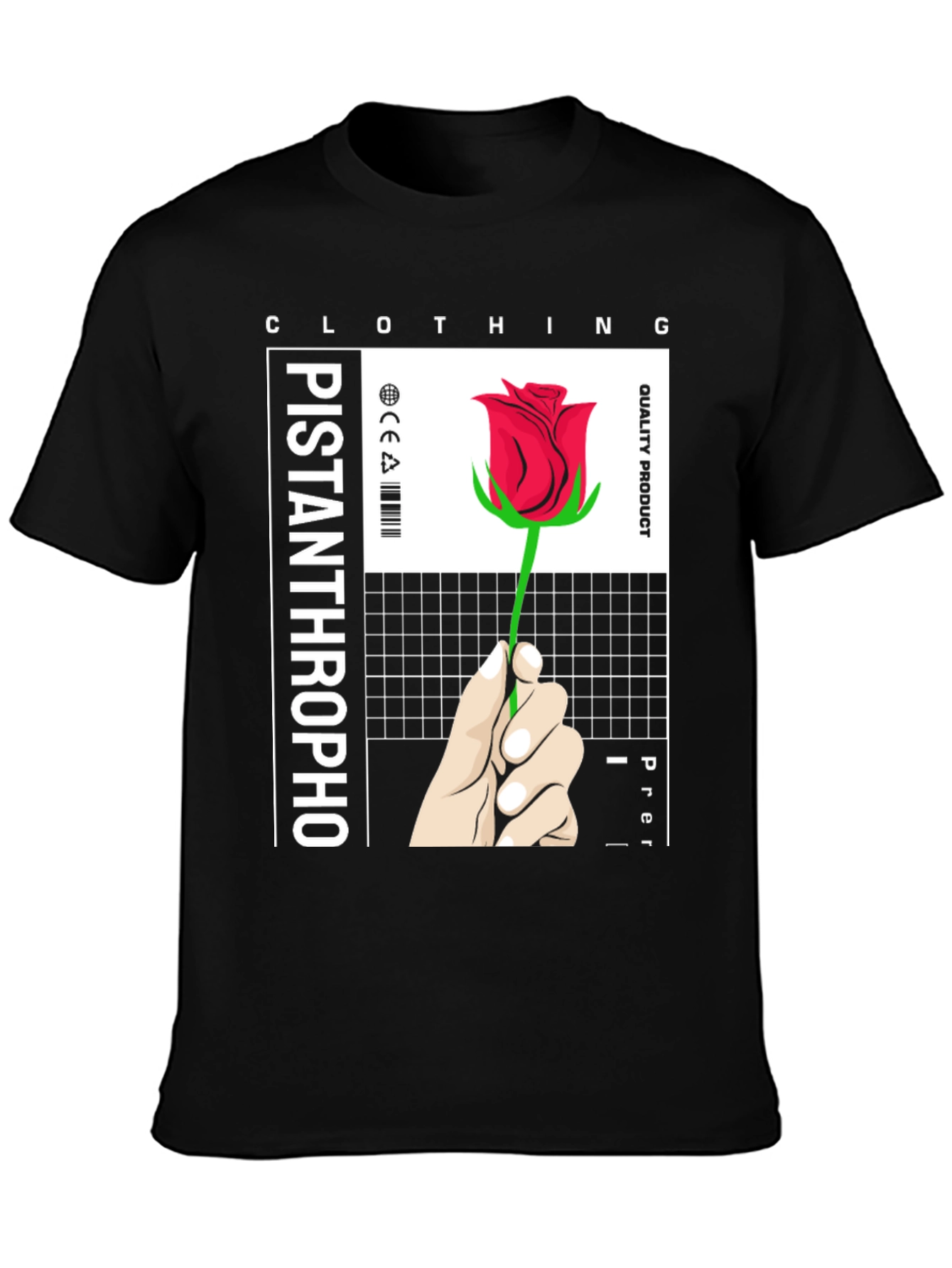 Pistanthrophobo Rose T-Shirt - Premium Quality