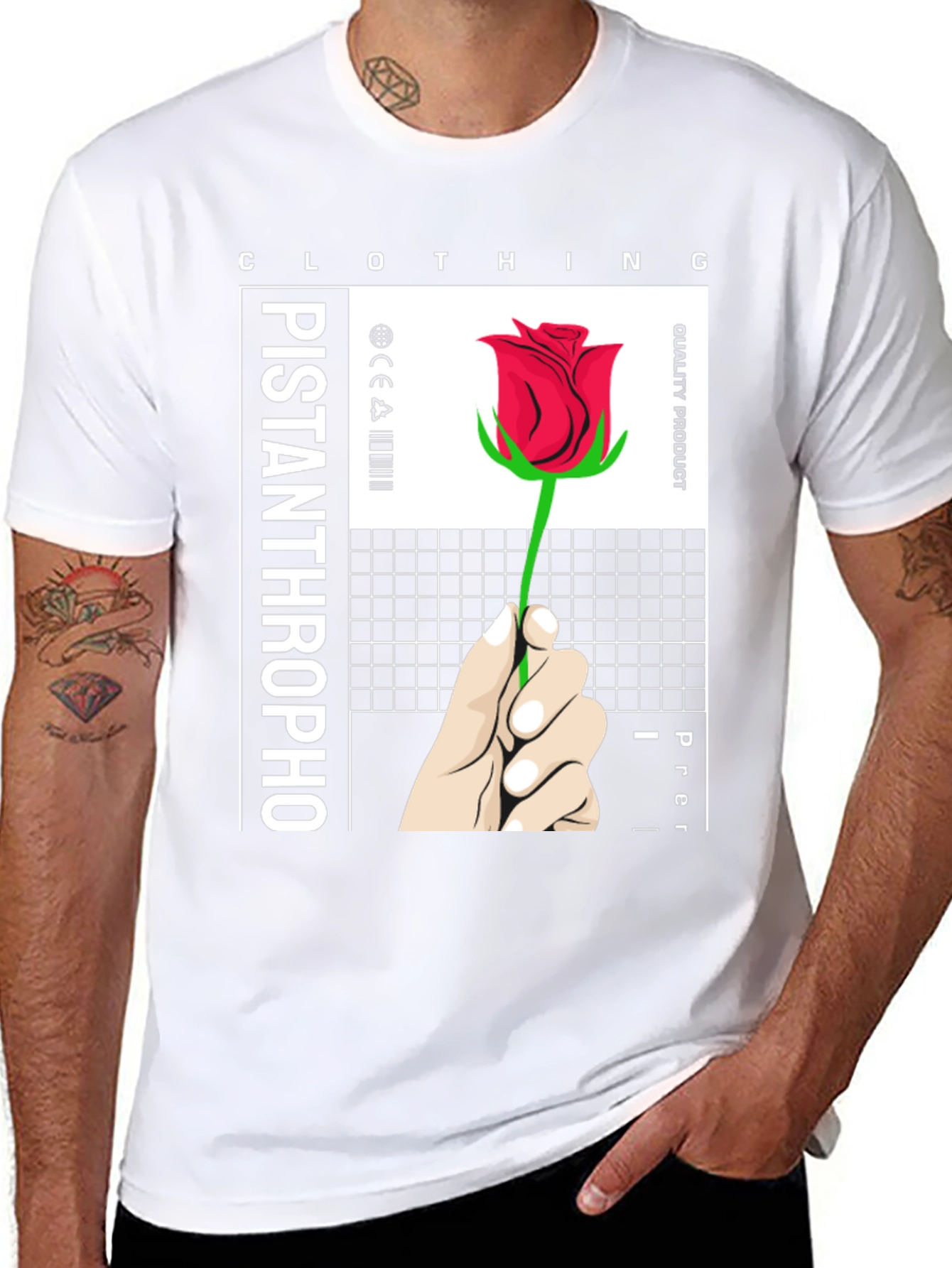 Pistanthrophobo Rose T-Shirt - Premium Quality
