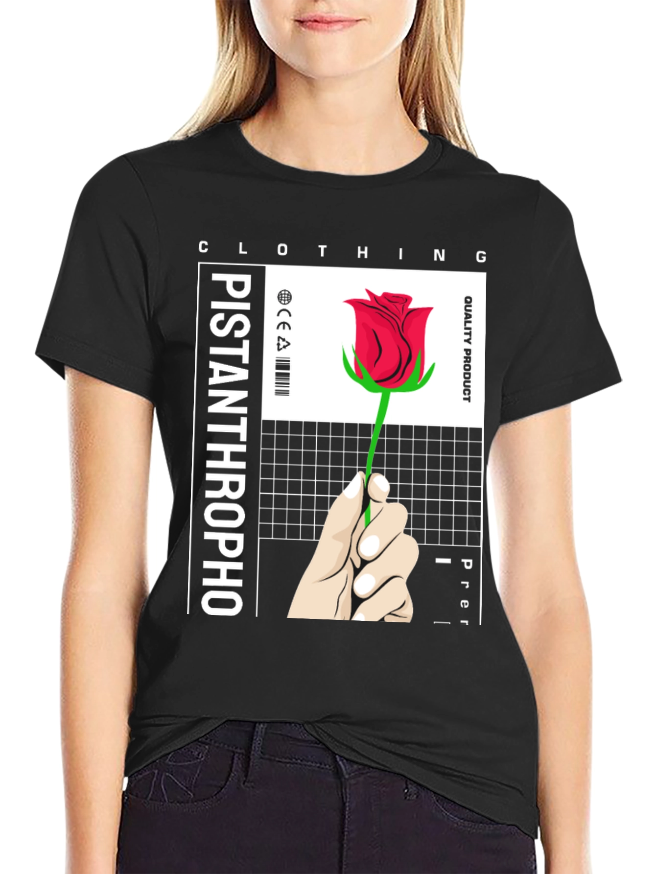 Pistanthrophobo Rose T-Shirt - Premium Quality