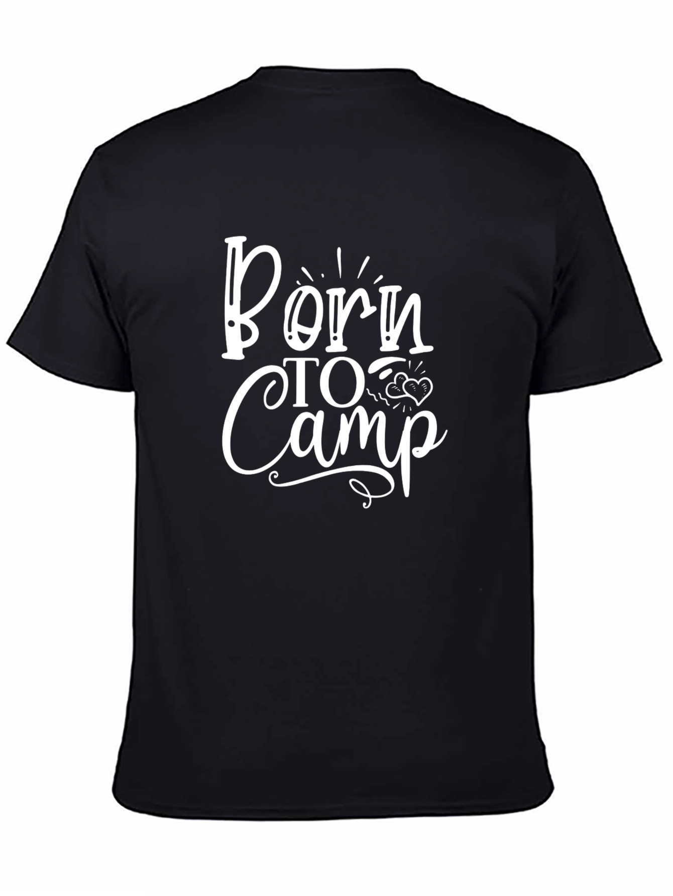 Born to Camp Graphic Tee - Black