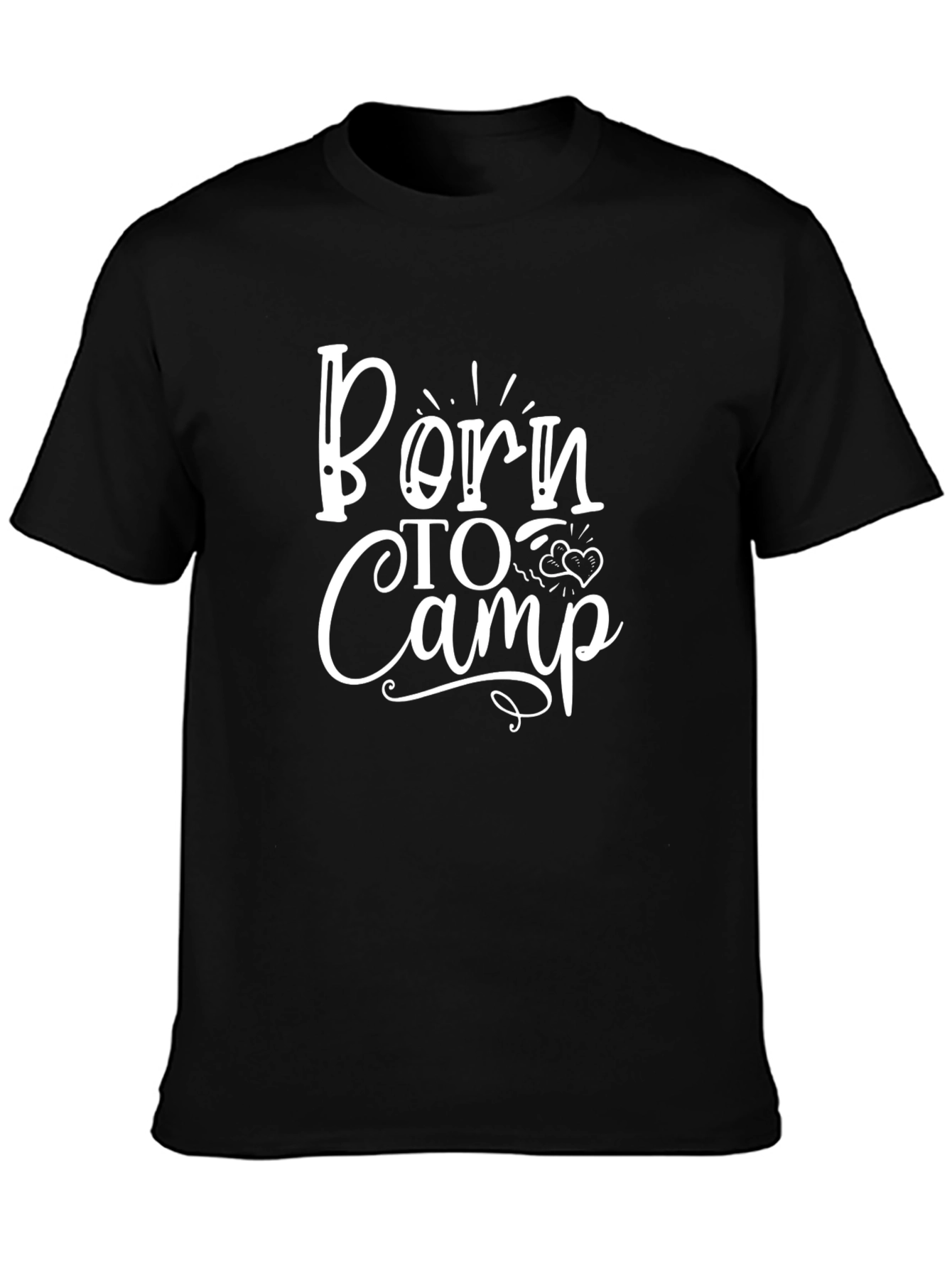 Born to Camp Graphic Tee - Black