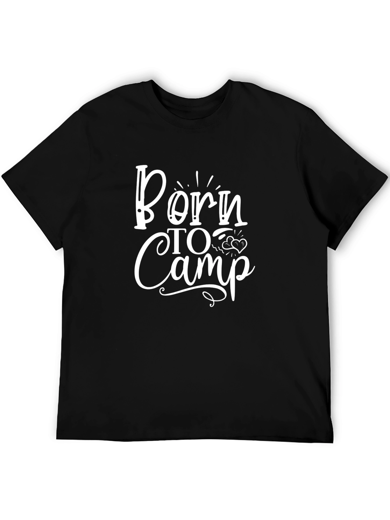 Born to Camp Graphic Tee - Black