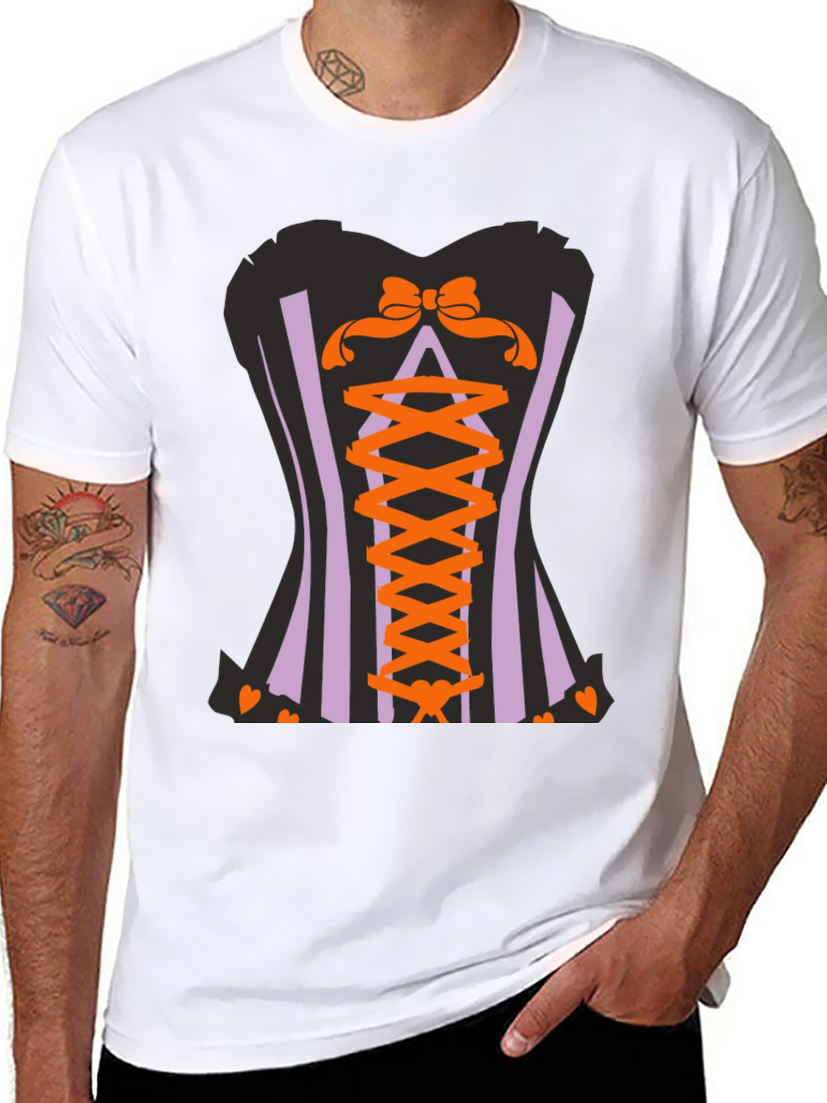 Corset Halloween Graphic T-Shirt