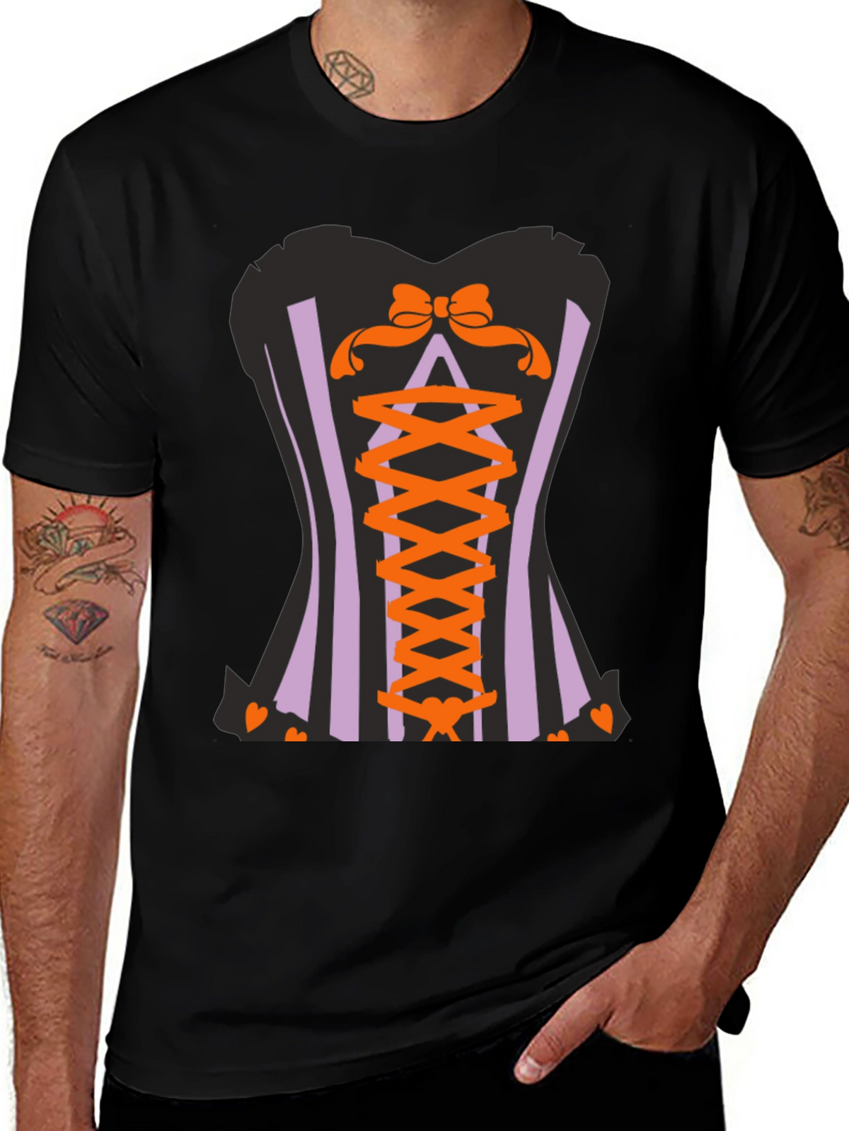 Corset Halloween Graphic T-Shirt
