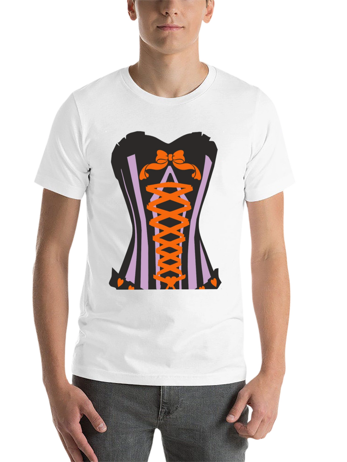 Corset Halloween Graphic T-Shirt
