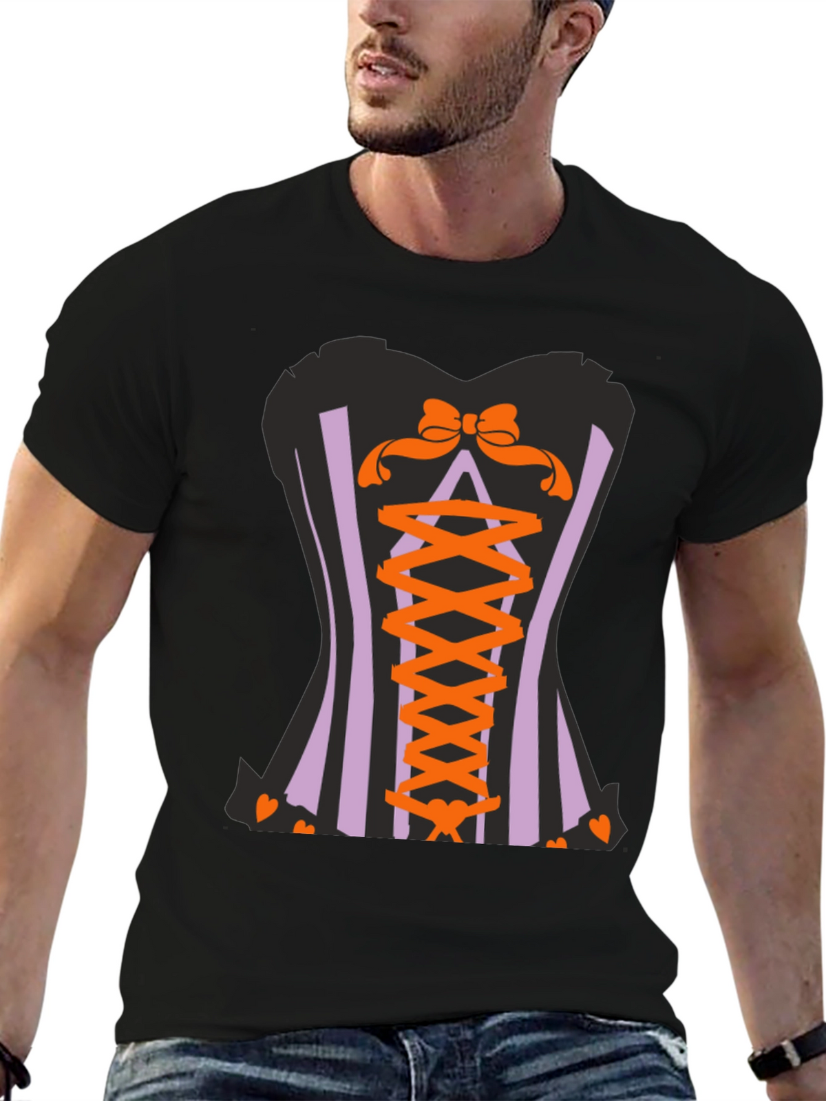 Corset Halloween Graphic T-Shirt