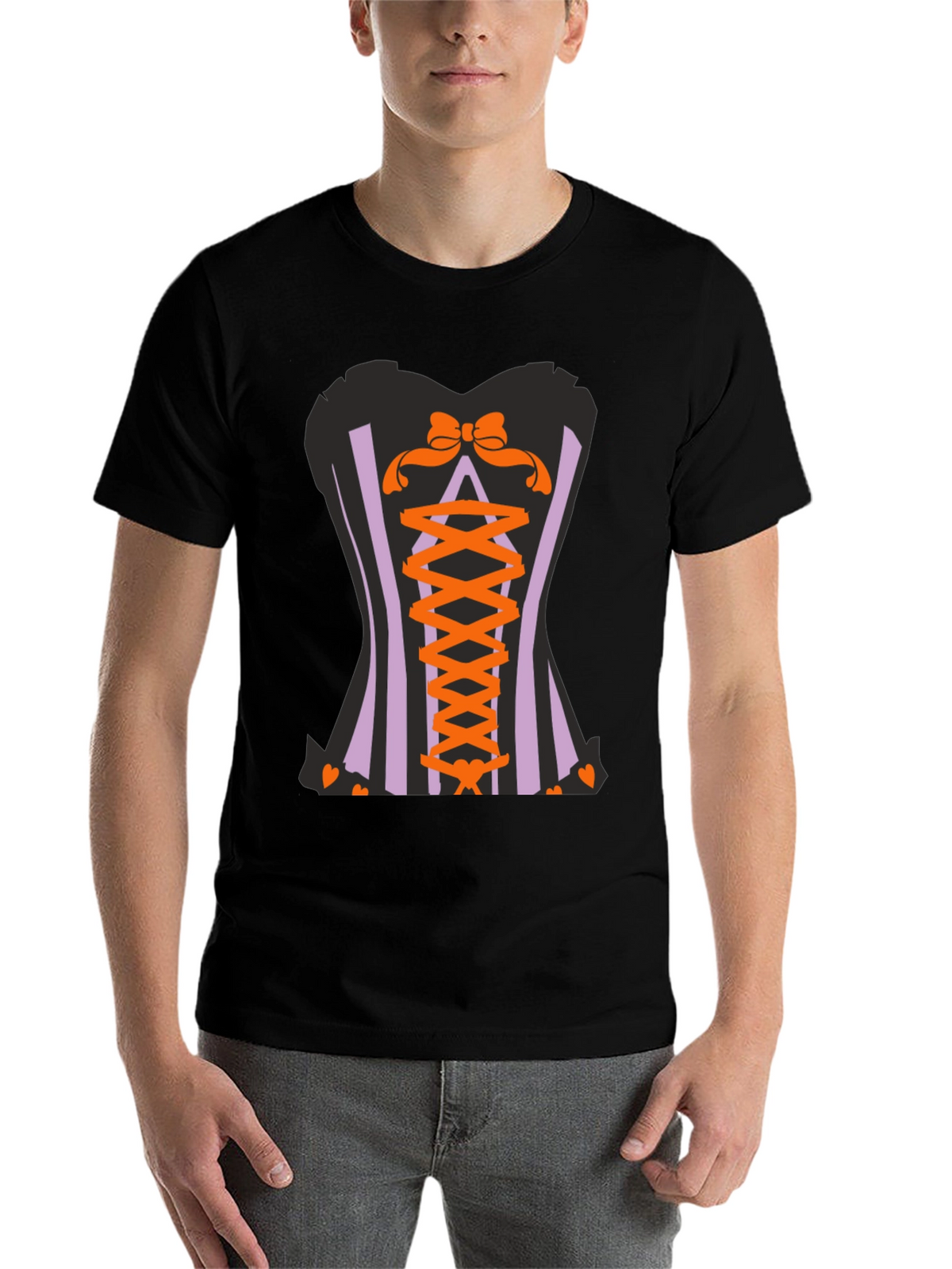 Corset Halloween Graphic T-Shirt