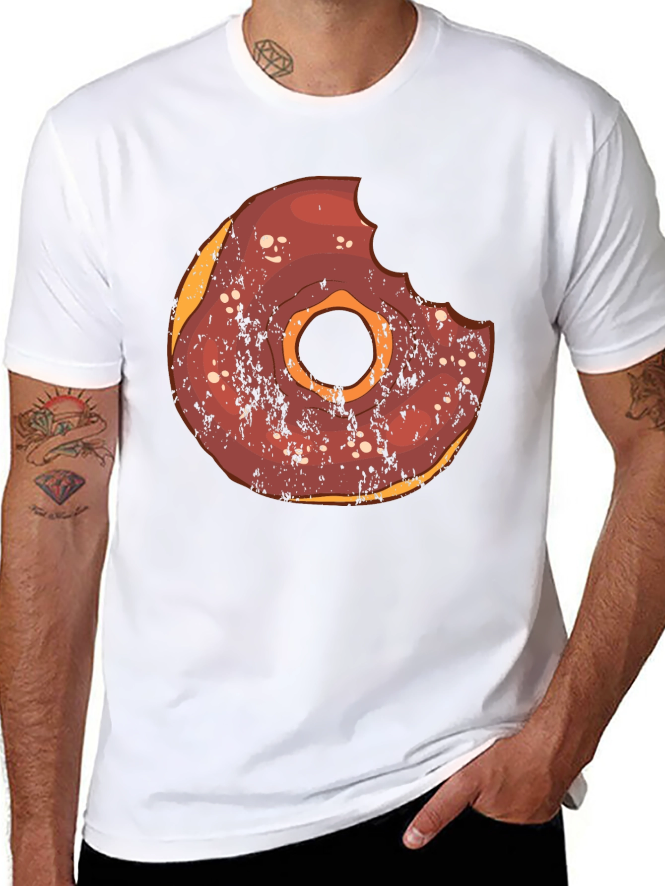 Donut Graphic Tee - Bite Taken!
