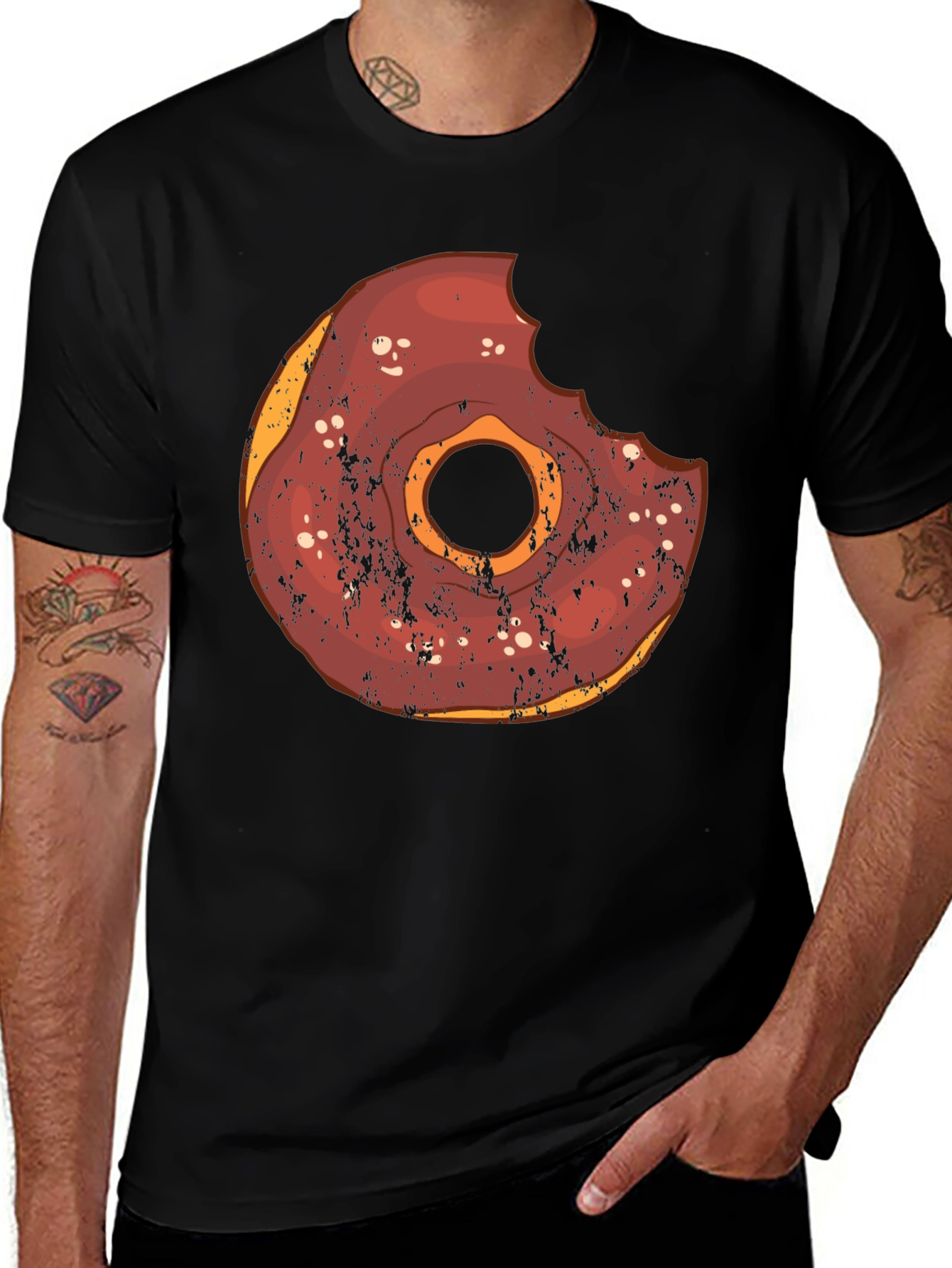 Donut Graphic Tee - Bite Taken!