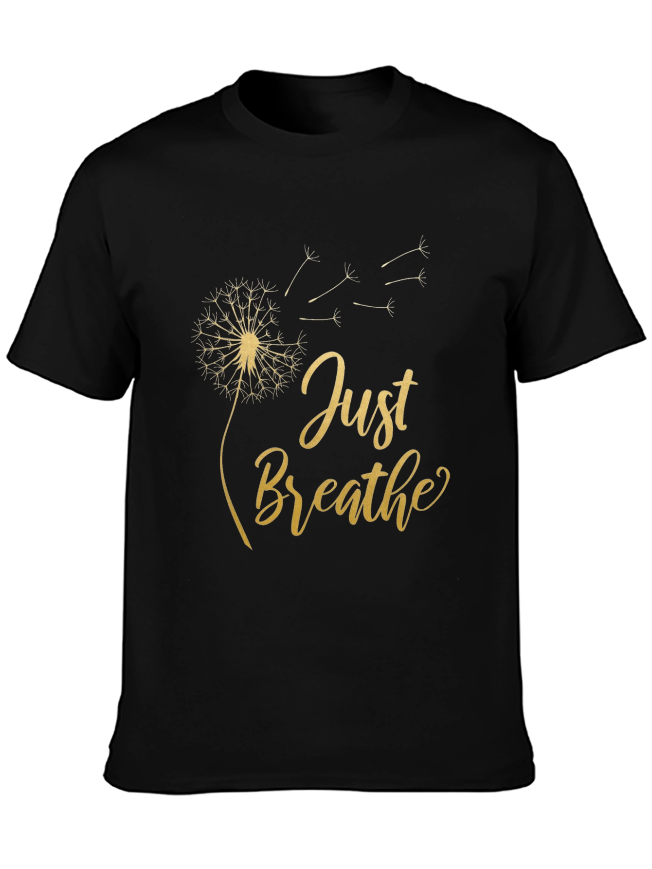 Just Breathe Dandelion T-Shirt - Relaxed Fit Soft Cotton