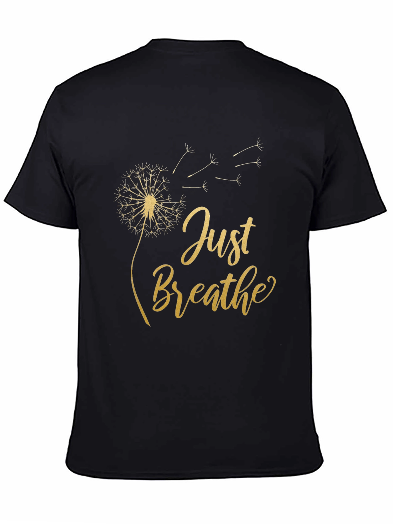 Just Breathe Dandelion T-Shirt - Relaxed Fit Soft Cotton