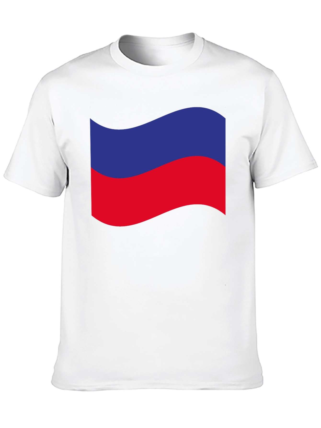 Estonia Flag Wavy Graphic Tee - Black