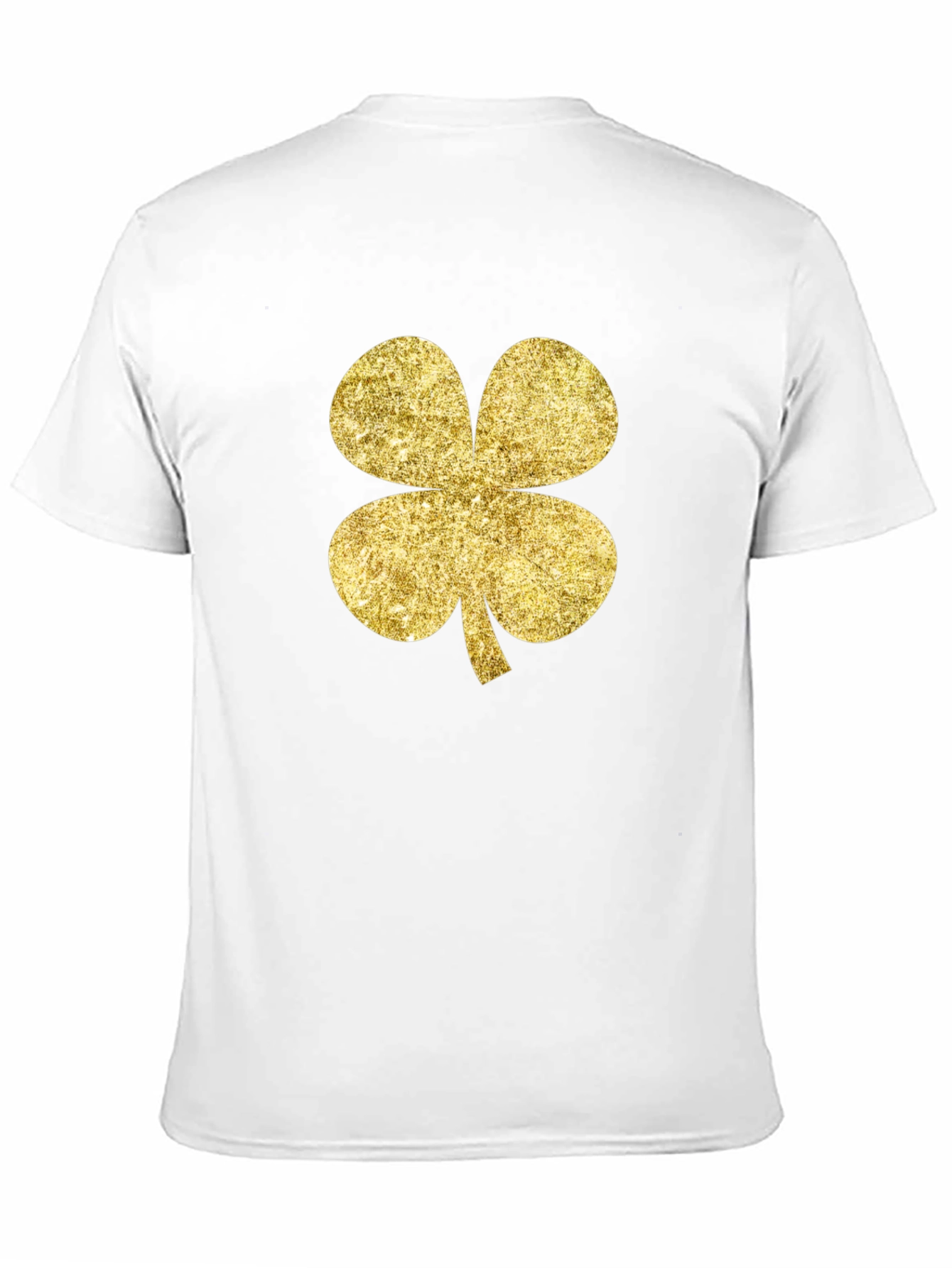 Golden Clover Graphic Black T-Shirt