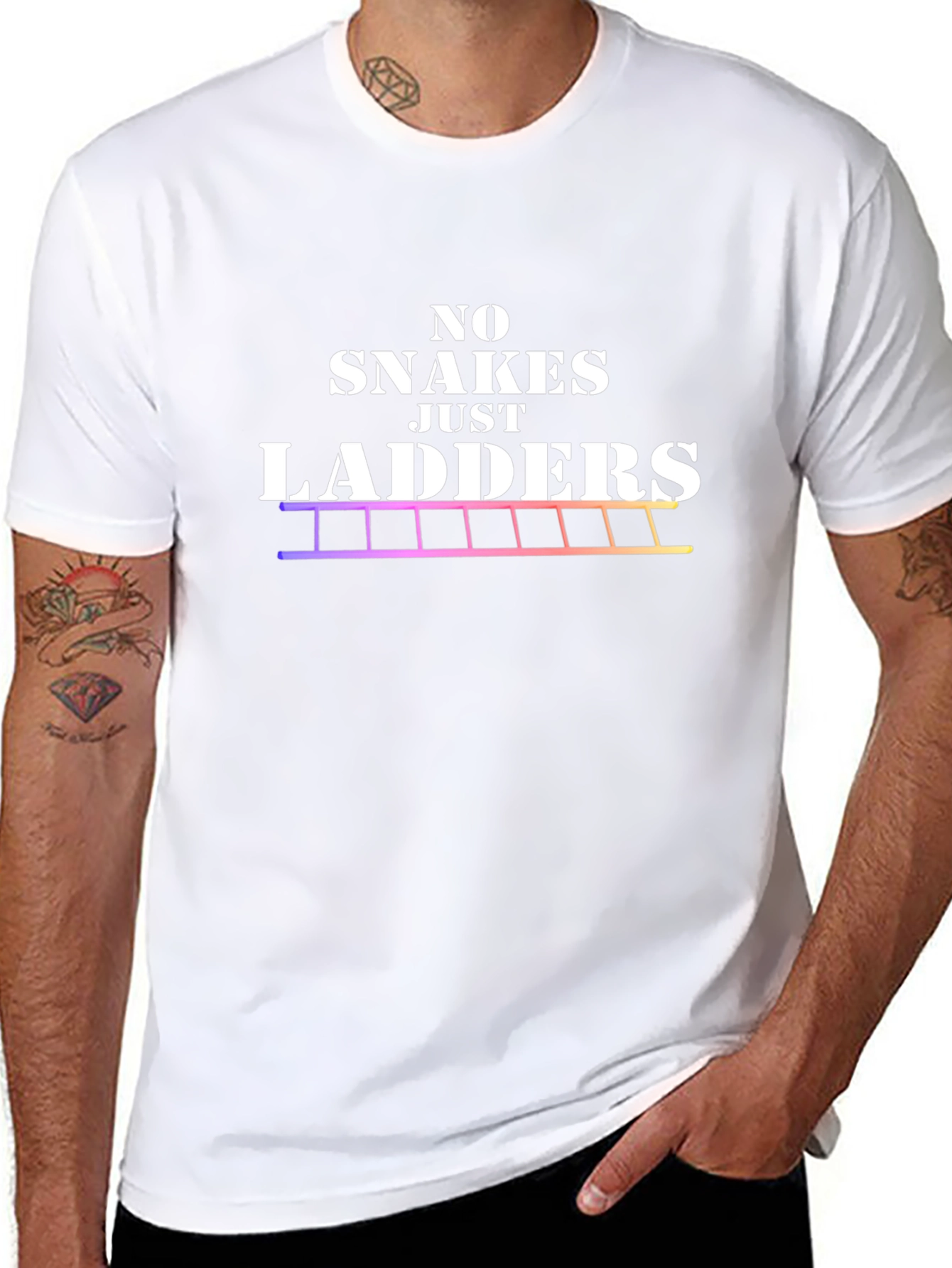 No Snakes Just Ladders Graphic Tee