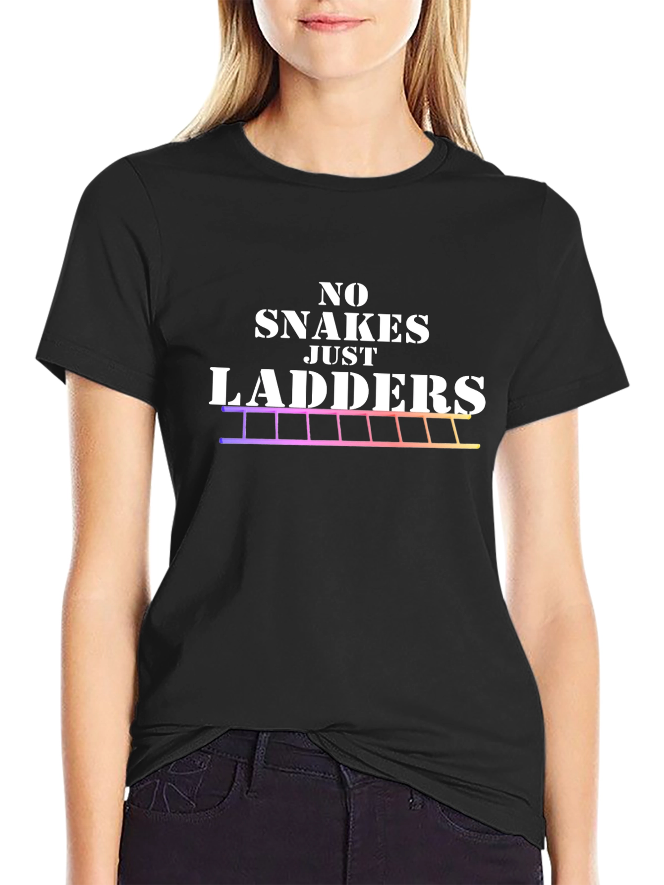 No Snakes Just Ladders Graphic Tee
