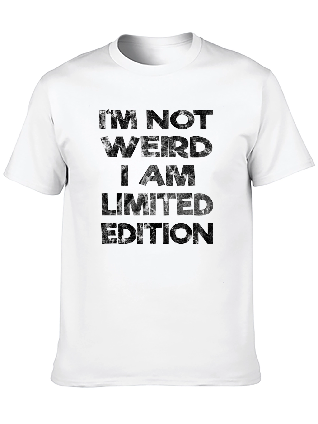 Im Not Weird Limited Edition Black Graphic T-Shirt