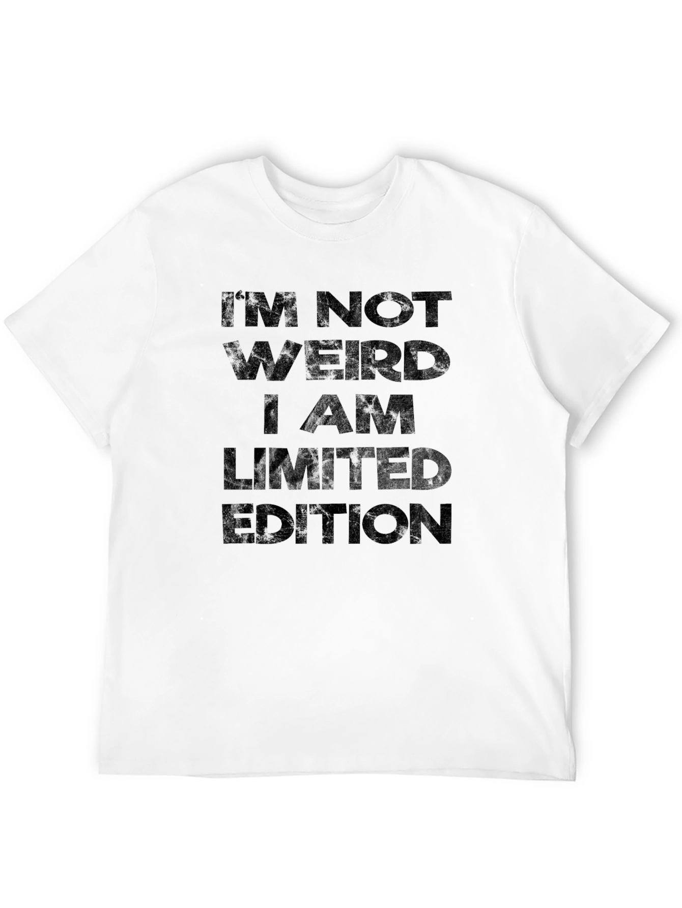 Im Not Weird Limited Edition Black Graphic T-Shirt