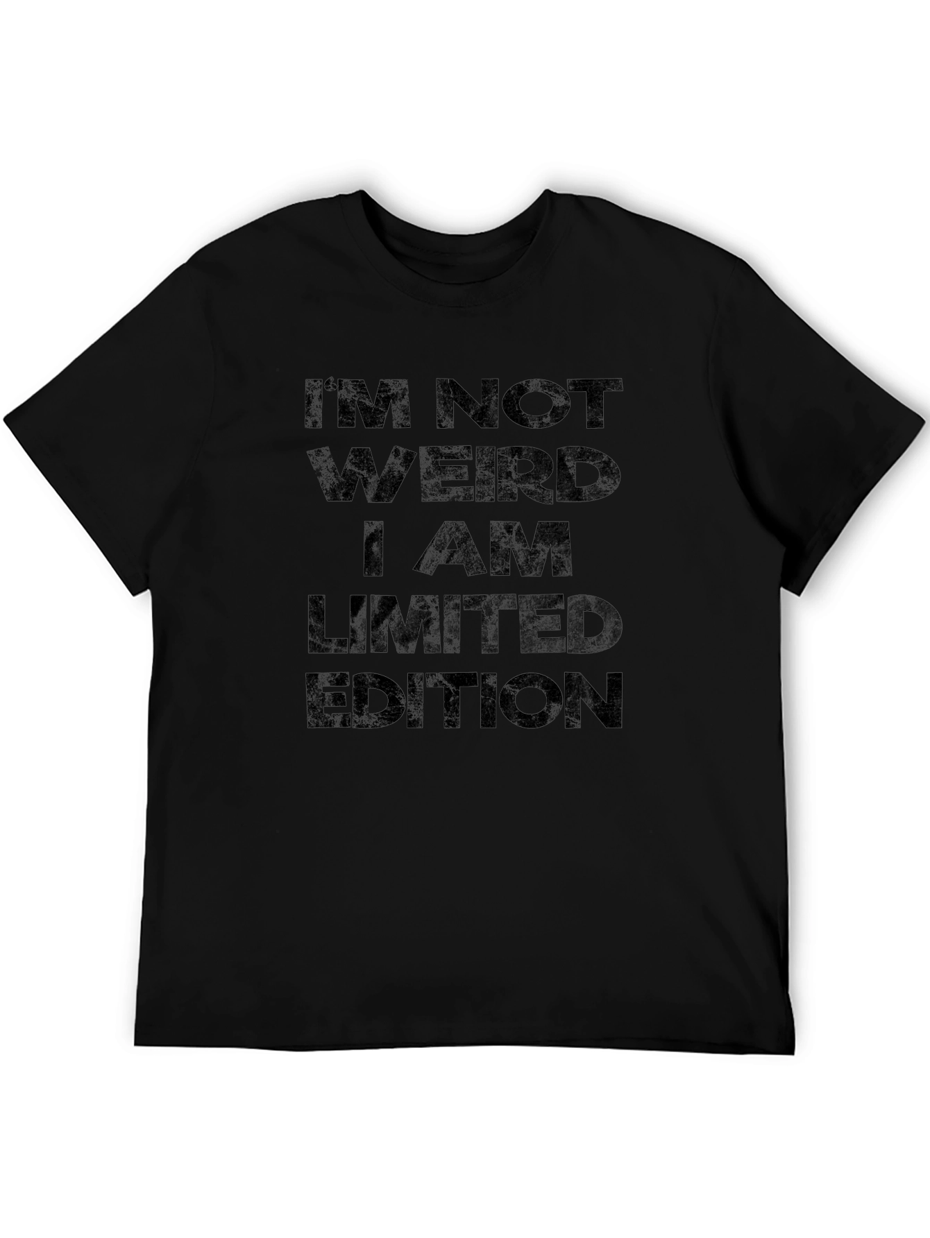Im Not Weird Limited Edition Black Graphic T-Shirt