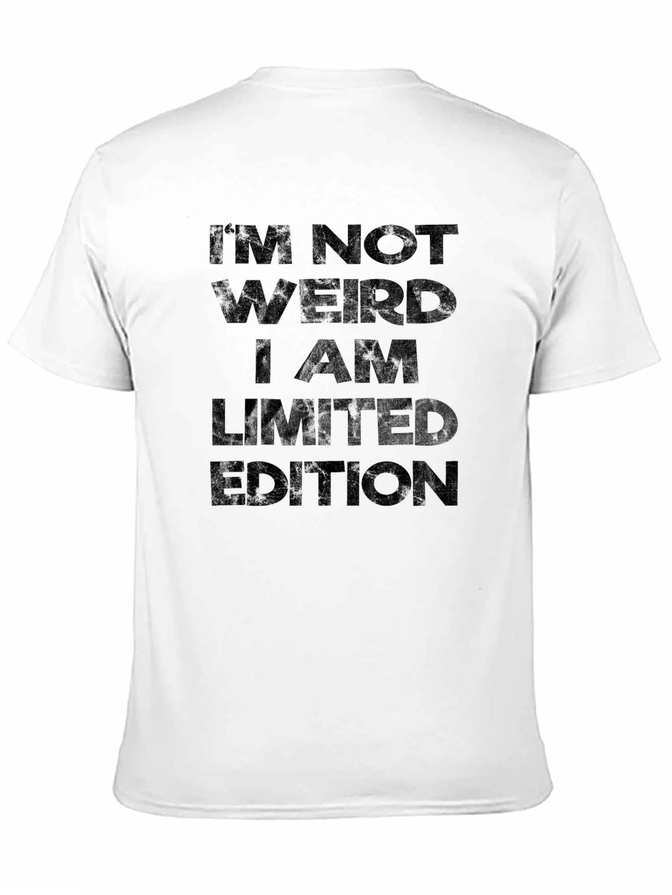 Im Not Weird Limited Edition Black Graphic T-Shirt